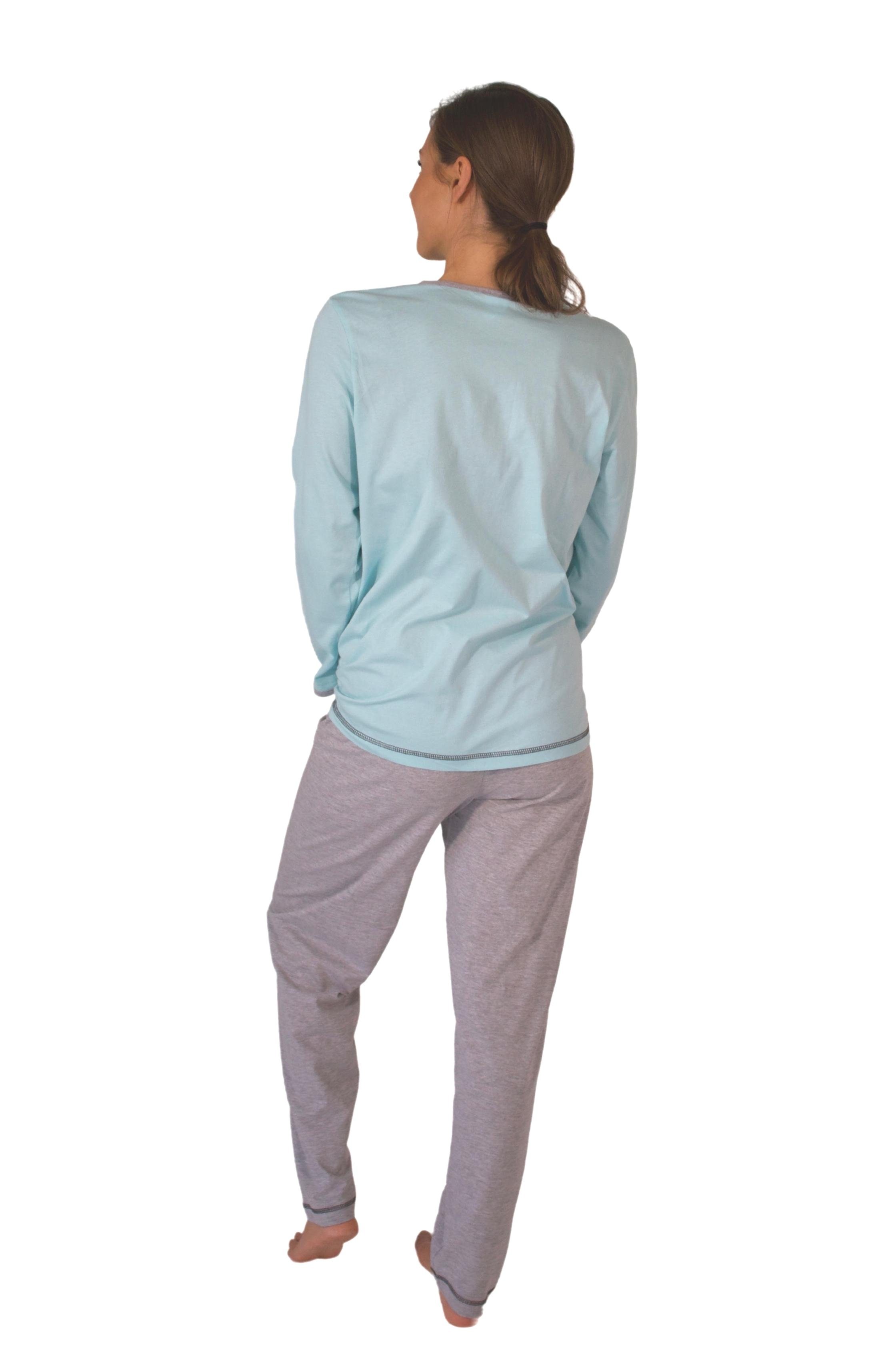 Qualität reiner Pyjama, Damen Pyjama aus Schlafanzug, Homewear Set DF230 Baumwolle-Jersey Consult-Tex (Packung)