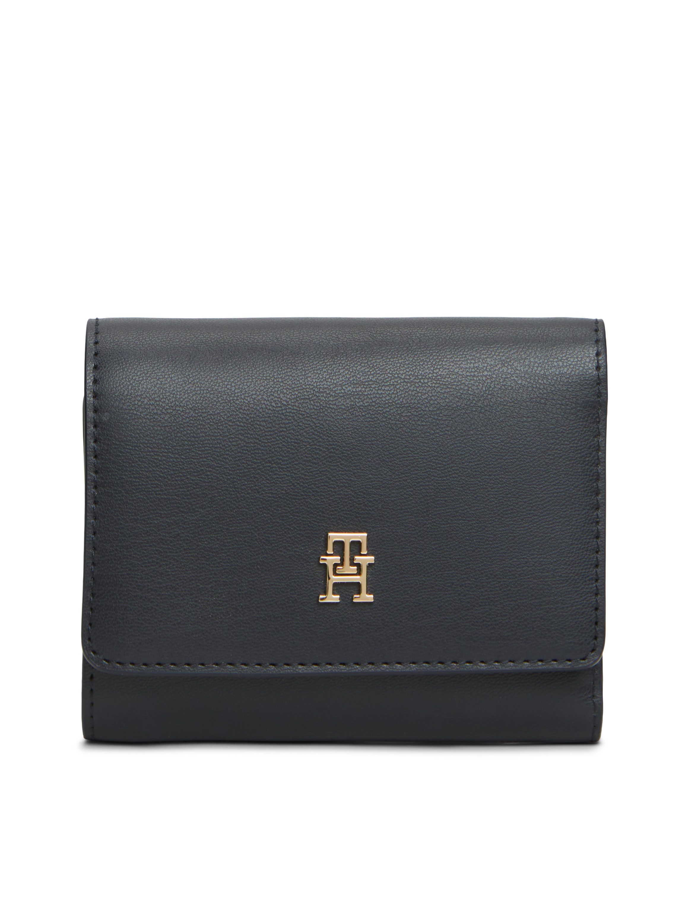 Tommy Hilfiger Geldbörse TH ICON TRIFOLD, Damen Geldbeutel, Portemonnaie mit TH-Logo-Schmuckelement