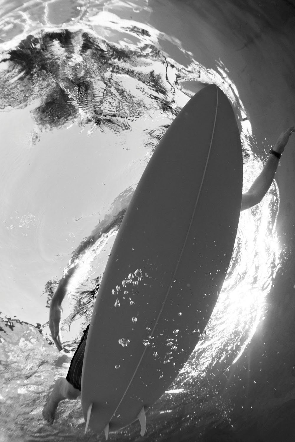 Meer queence im Acrylglasbild Surfer