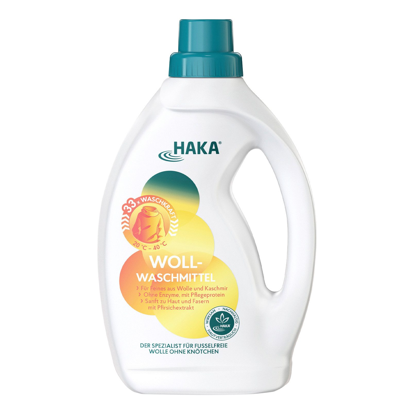 HAKA Wollwaschmittel für Wolle & Kaschmir 1l Wollwaschmittel