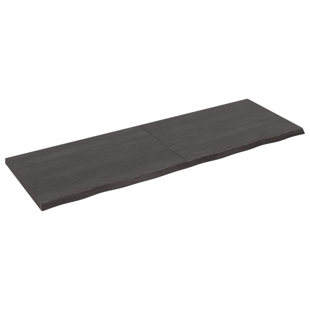 vidaXL Waschtisch 180 x 60 x 4 cm Waschtischplatte Dunkelgrau 180x60x4 cm Massivholz Beh