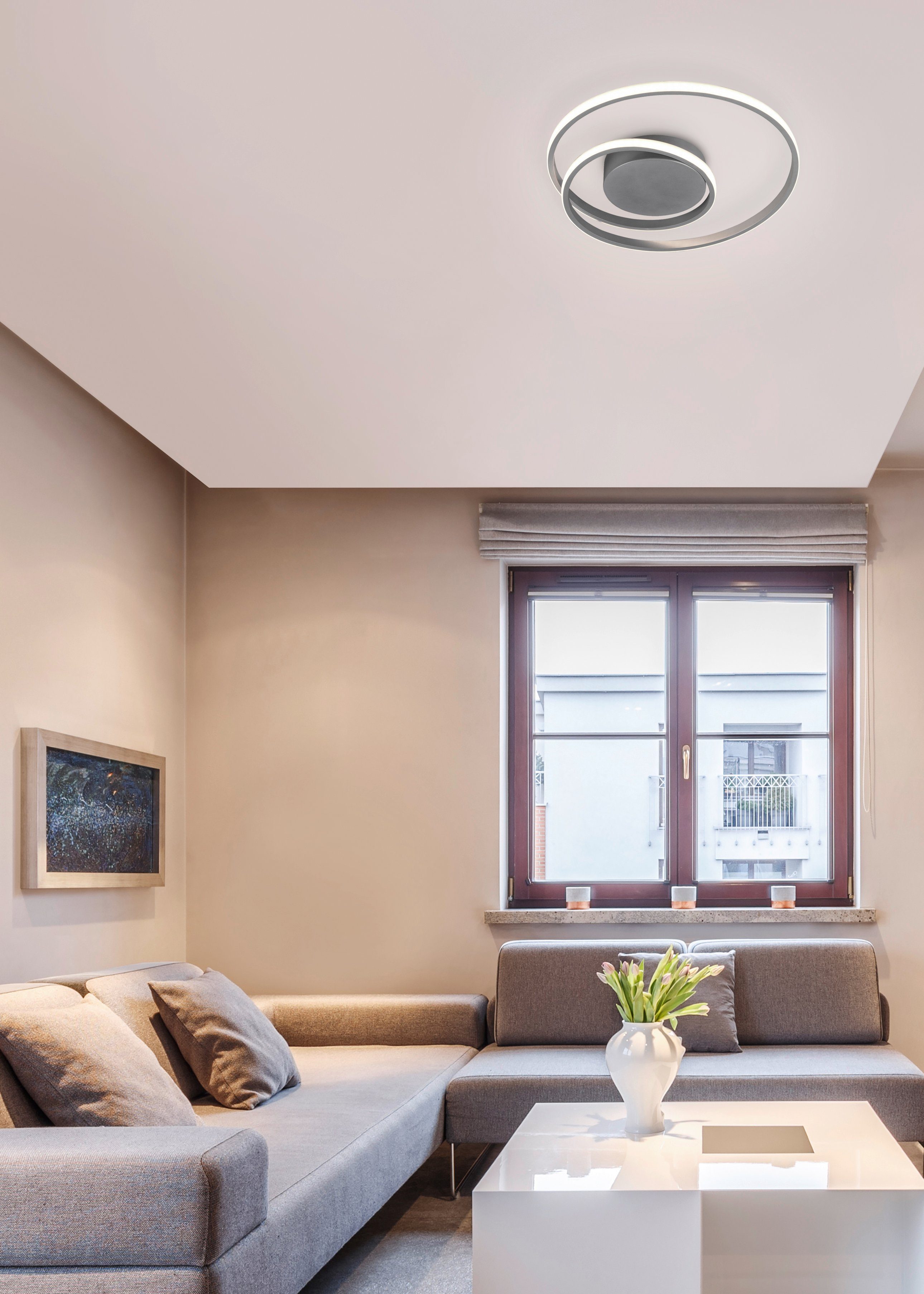 Reality Leuchten LED Deckenleuchte Zibal, Dimmfunktion, LED fest integriert günstig online kaufen