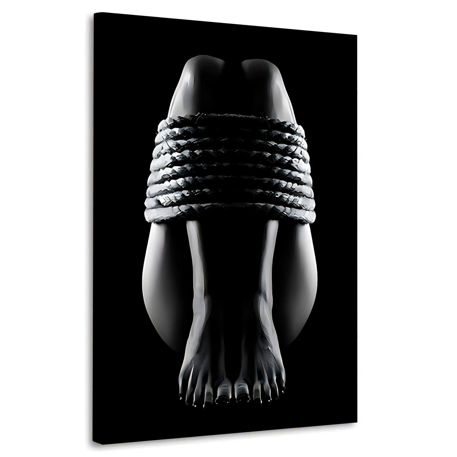 Leinwandbild Bondage, Frau Erotik Wandbild Leinwandbild Kunst XXL Deko