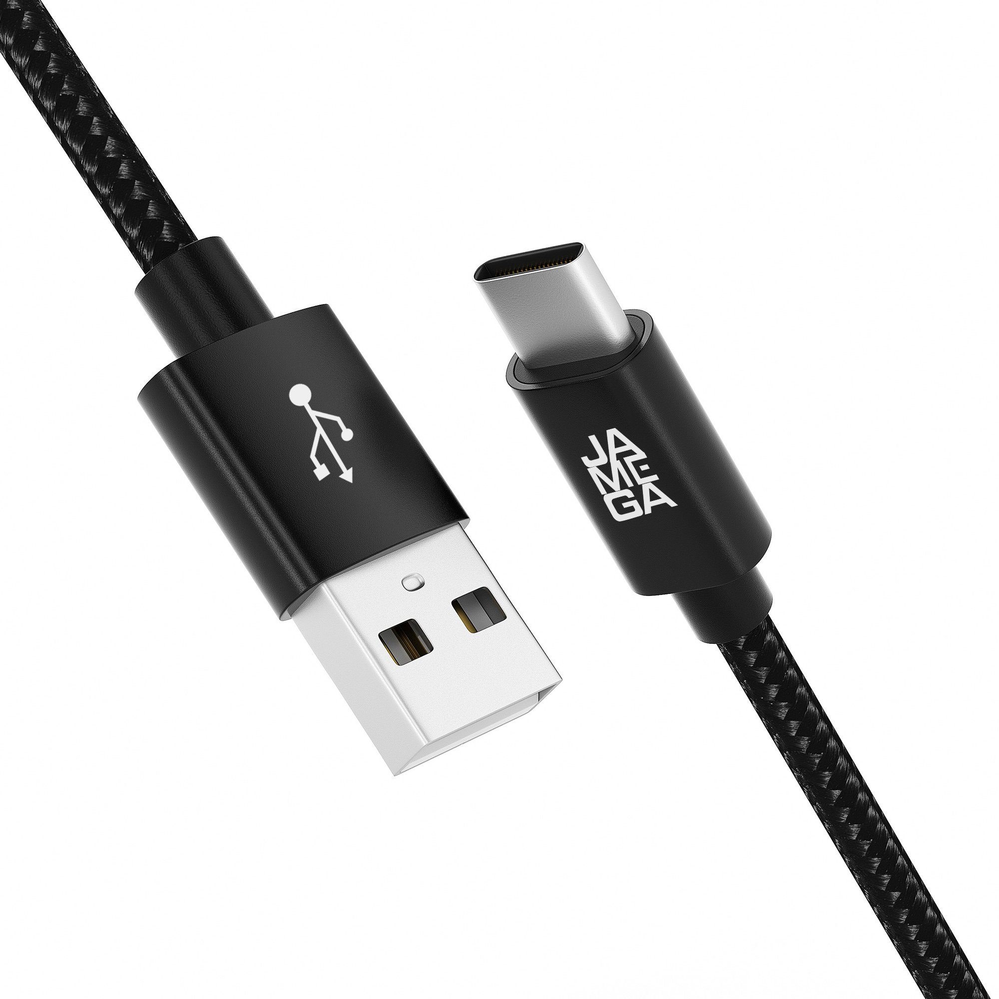 JAMEGA USB C Datenkabel SCHNELL Ladekabel für Samsung usw.- mehrere Längen USB-Kabel, USB Typ A, USB Typ C, (50 cm)