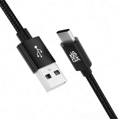 JAMEGA USB C Datenkabel SCHNELL Ladekabel für Samsung usw.- mehrere Längen USB-Kabel, USB Typ A, USB Typ C, (50 cm)