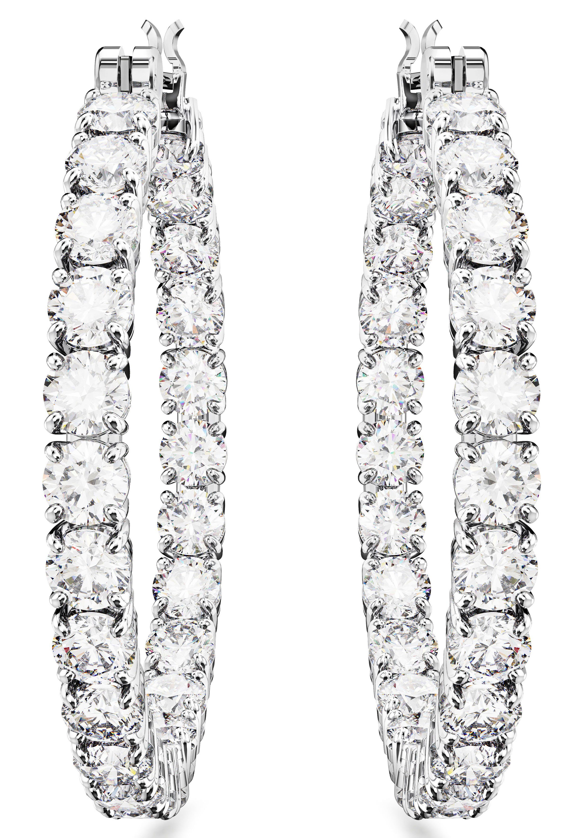 Swarovski Paar Creolen Matrix, mit Swarovski® Kristall günstig online kaufen