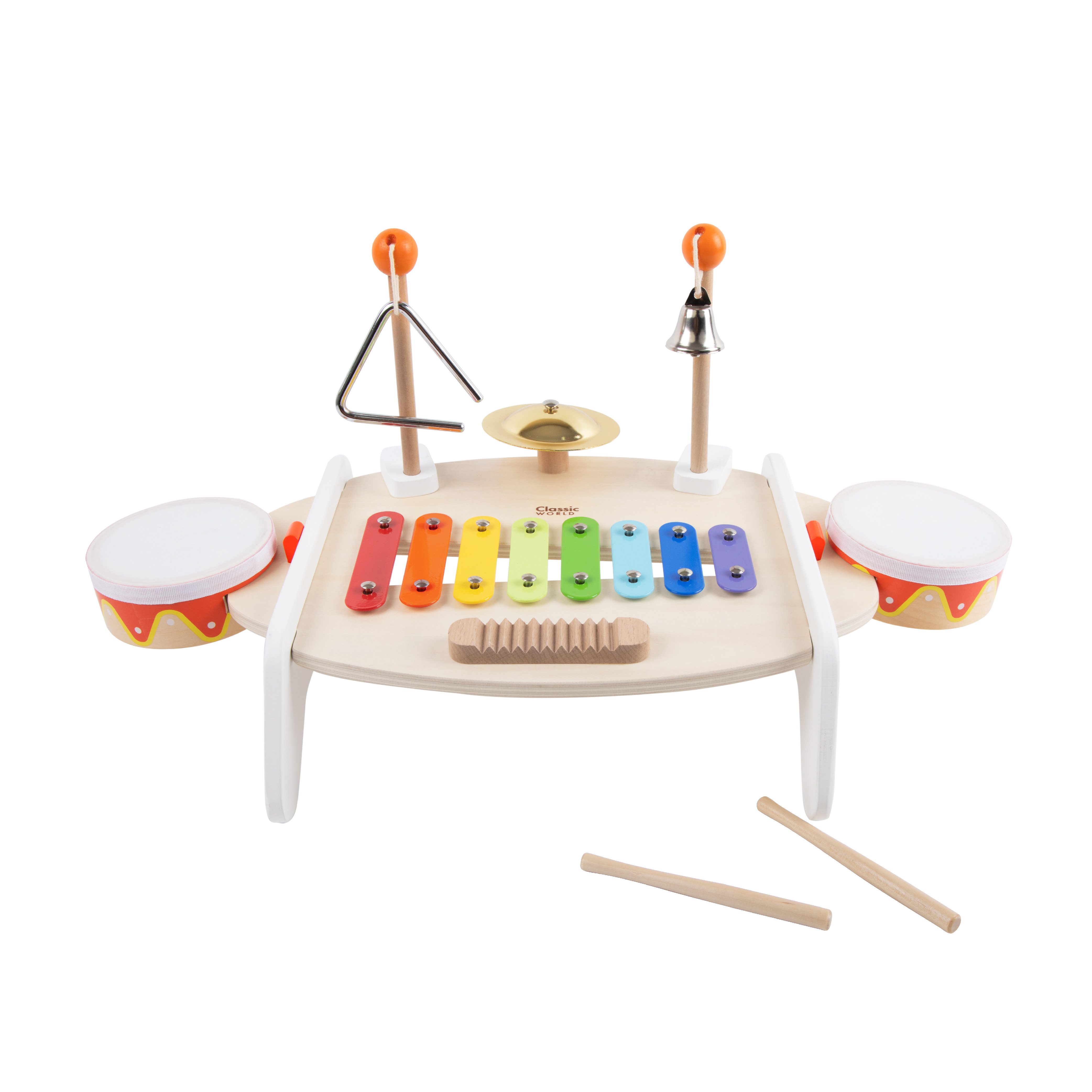 Classic World Spielzeug-Musikinstrument Classic World - Musiktisch - 49,7x29x26,4cm - ab 3 Jahre, Aus Holz