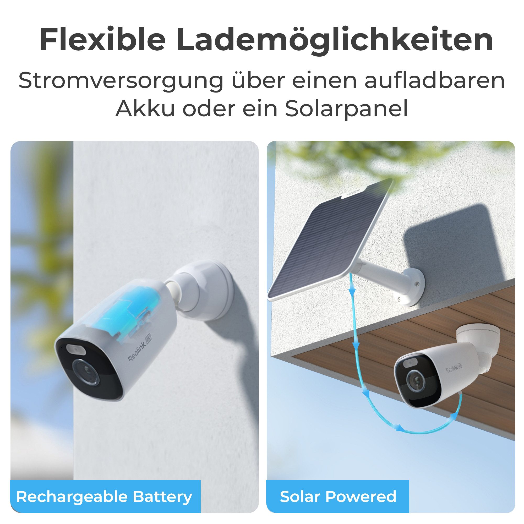 Reolink Überwachungskamera 4K Akkukamera mit 5/2,4GHz WLAN (Innenbereich, Außenbereich, 5/2,4GHz Wifi,8MP, Farbnachtsicht, Smarte Erkennung) – Bild 5 von 5