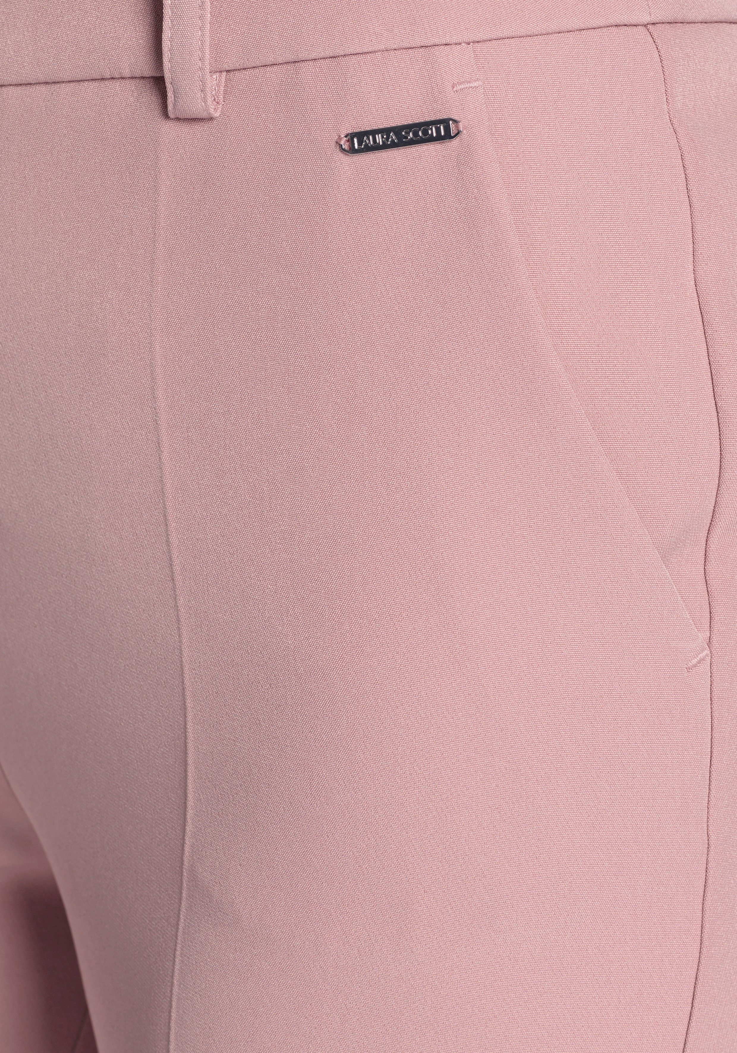 Laura NEUE Scott Bügelfalte Anzughose rosa mit - KOLLEKTION