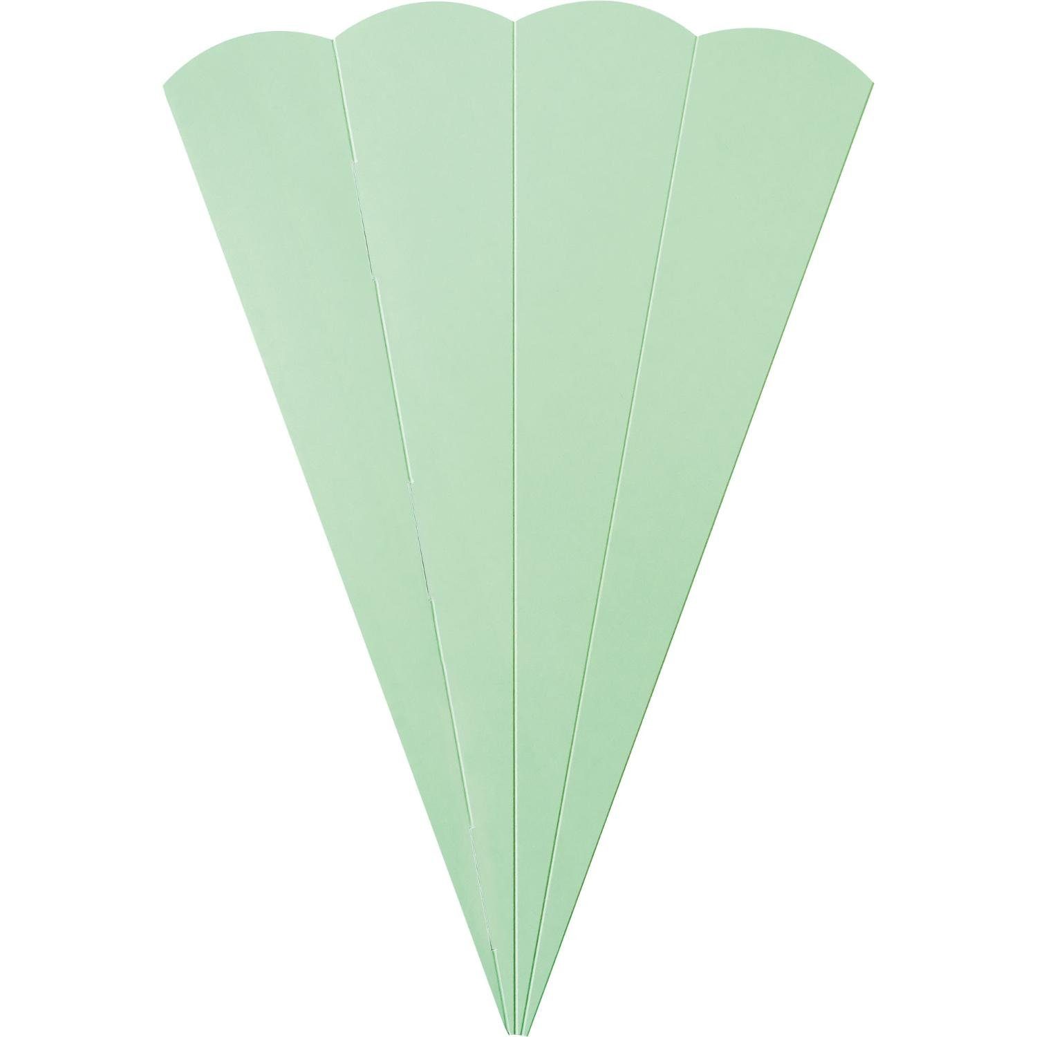 itenga Schultüte Schultüten-Zuschnitt 6-eckig, 68cm MINT - Schultüten Rohling zum Baste