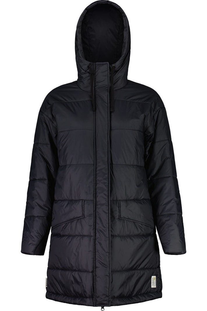Maloja Wintermantel FossanM Urban Puffer Coat (PrimaLoft® BIO133, winddicht) schwarz Damen