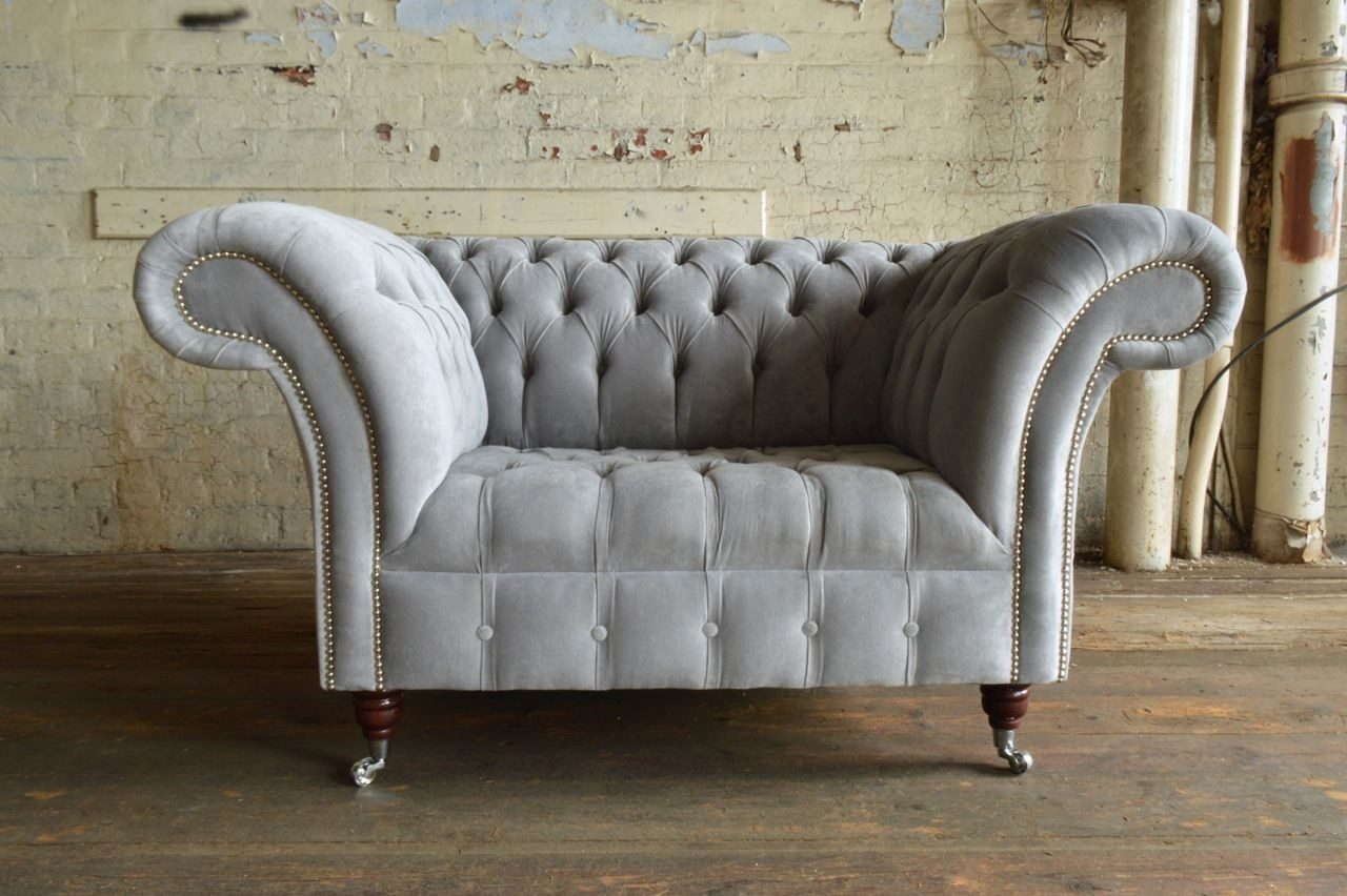 Xlmoebel Chesterfield-Sessel Eleganter Fernsehsessel im klassischen Chesterfield-Design (Chesterfield Sessel - 376), Hergestellt in Europa