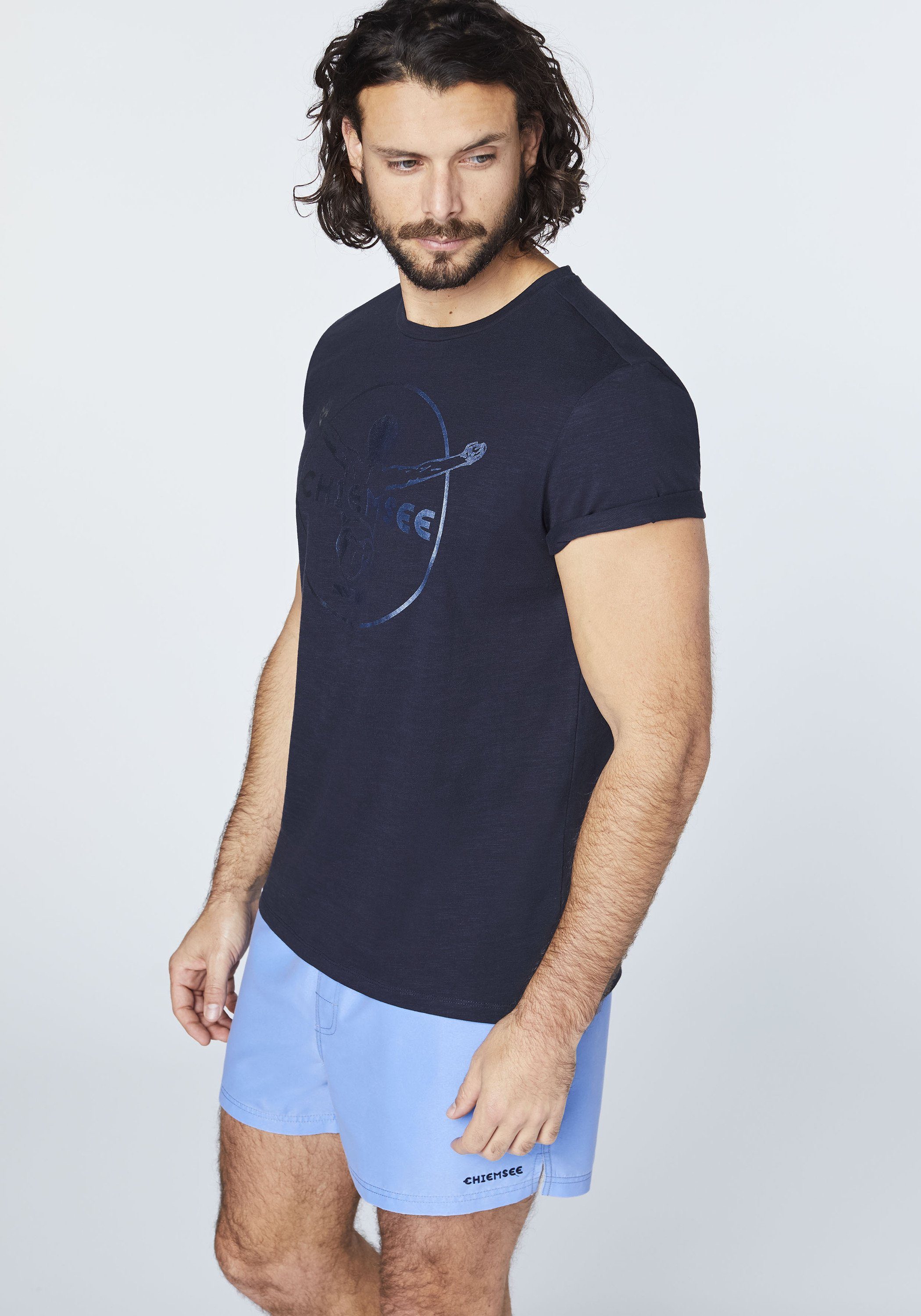 Sky mit Chiemsee T-Shirt Label-Symbol Night Print-Shirt 1 gedrucktem