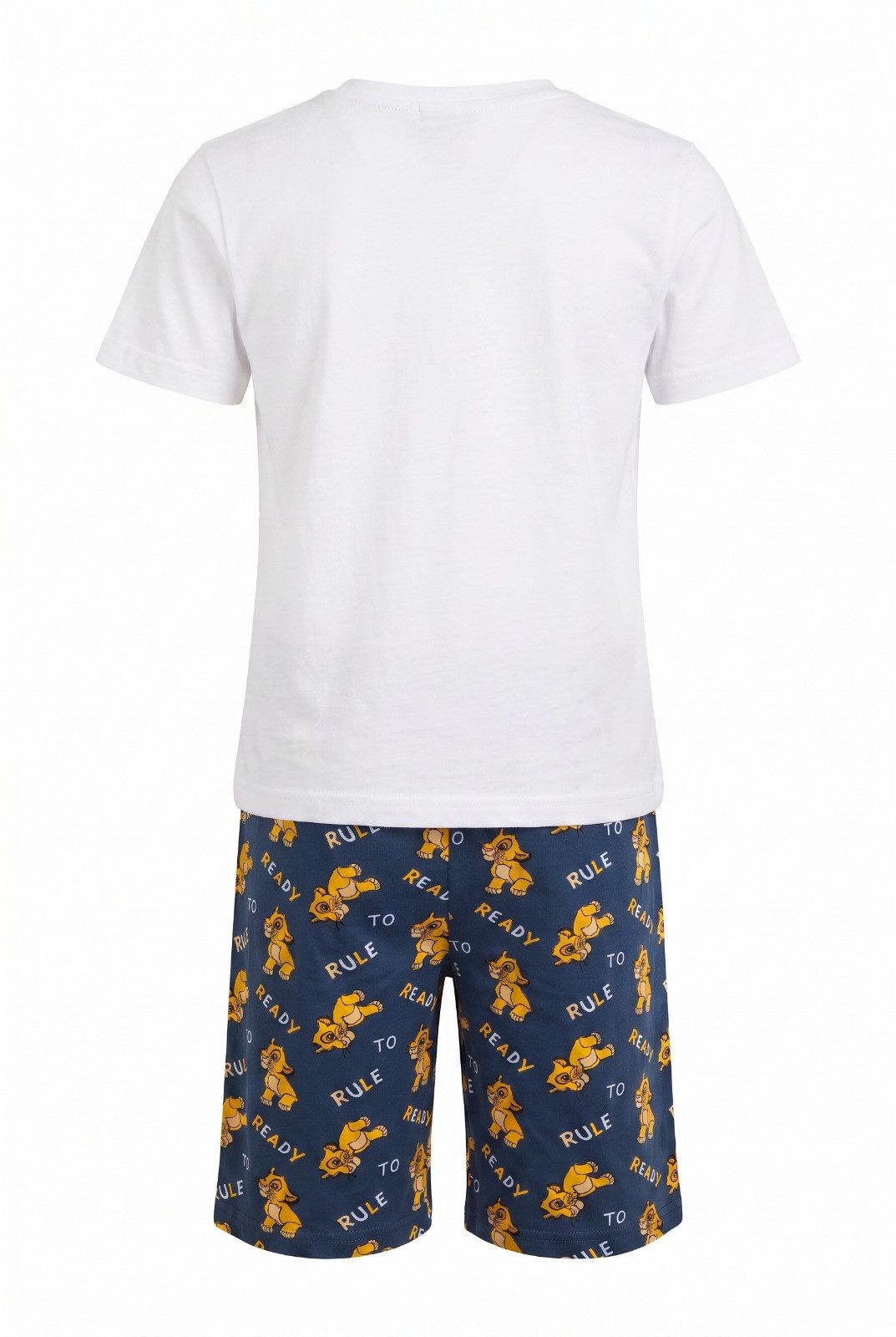 Disney Schlafanzug König der Löwen Simba Kinder Schlafanzug Pyjama kurzarm 100% Baumwolle