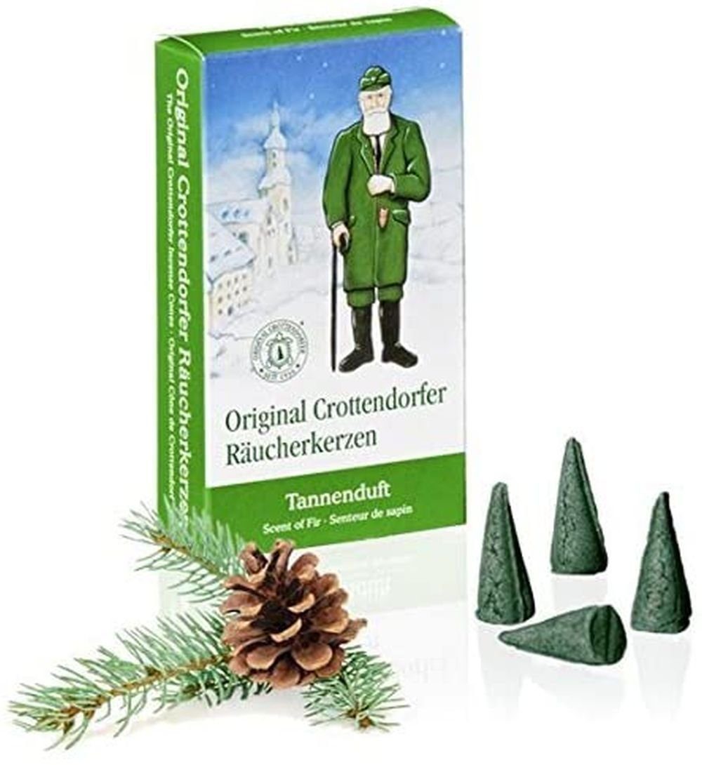 Crottendorfer Duftkerze 10 Päckchen Räucherkerzen - Weihrauch, Sandel, Wald günstig online kaufen