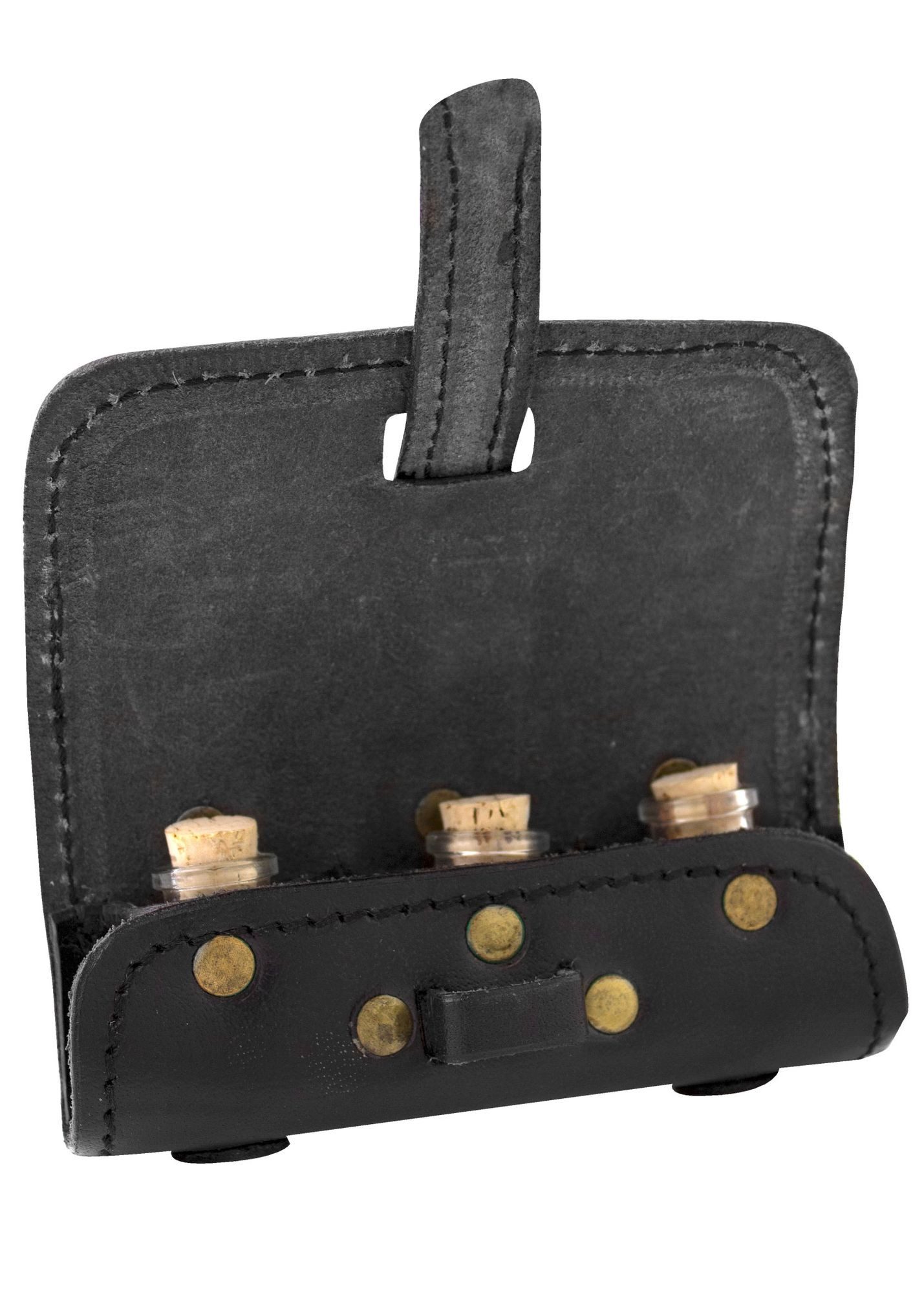 Epic Armoury Kostüm Tranktasche aus Leder mit 3 Flaschen