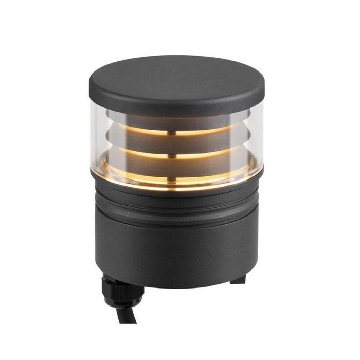 SLV Sockelleuchte LED Leuchtenkopf M-Pol S in Anthrazit 11W 155lm IP65 keine Angabe Leuchtmittel enthalten: Ja fest verbaut LED warmweiss Pollerleuchte Wegeleuchte Wegleuchte