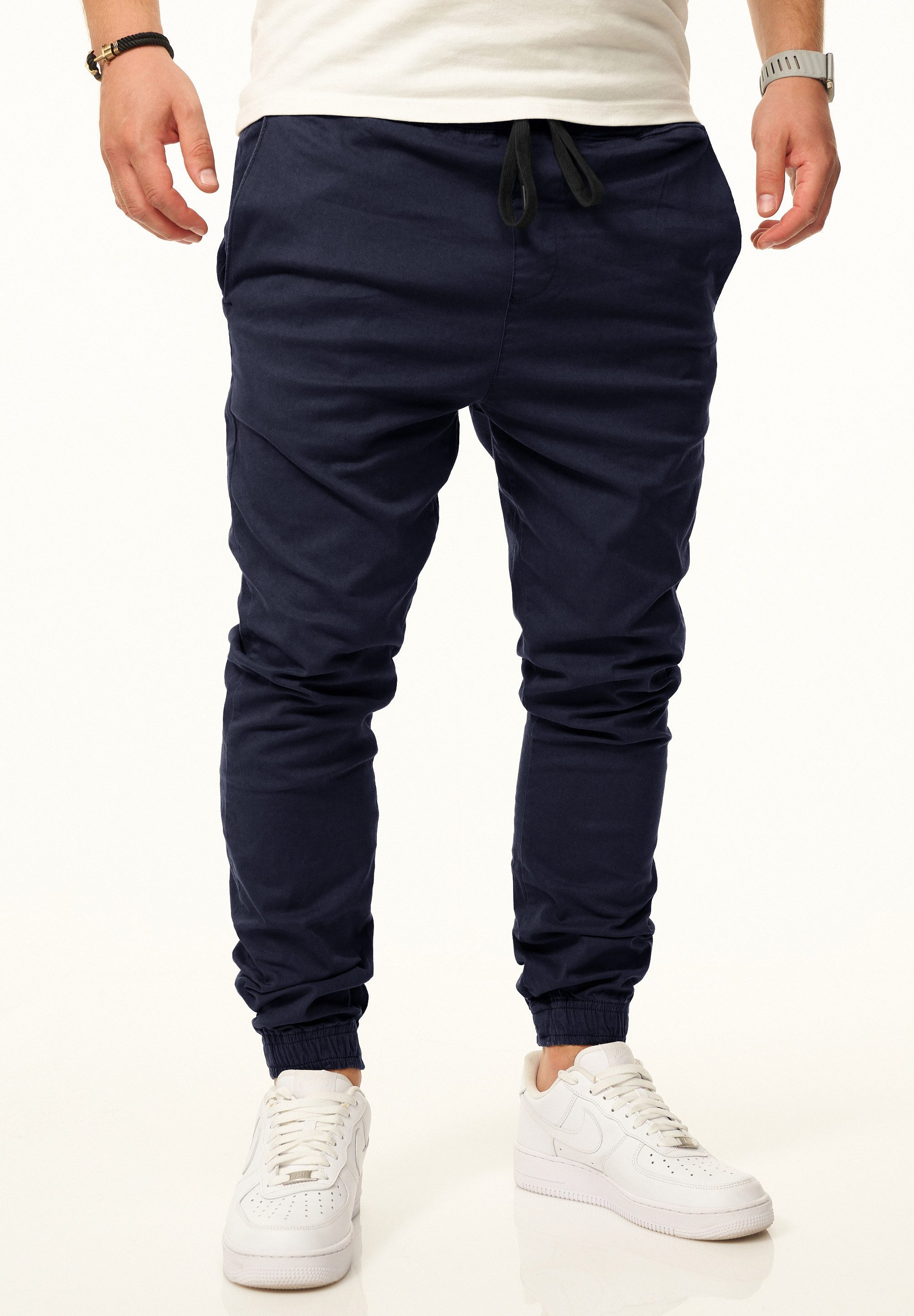 DAILY COTTON Chinohose als Jogger Jeans Freizeithose mit Gummibund Stoffhose im Regular-Fit mit Extra Save-Pocket – Bild 3 von 5