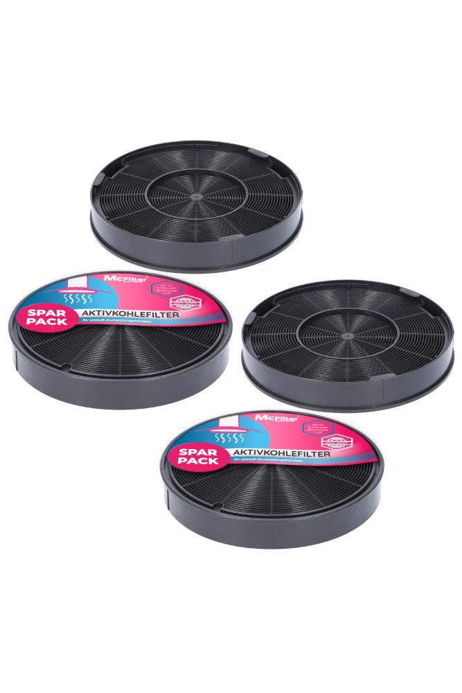 McFilter Aktivkohlefilter 4x Kohlefilter Фільтри, Zubehör für Siemens Bosch BSH 00748732 00748733, Whirlpool 484000008674, 481281718552, F 196, Bauknecht 484000008674