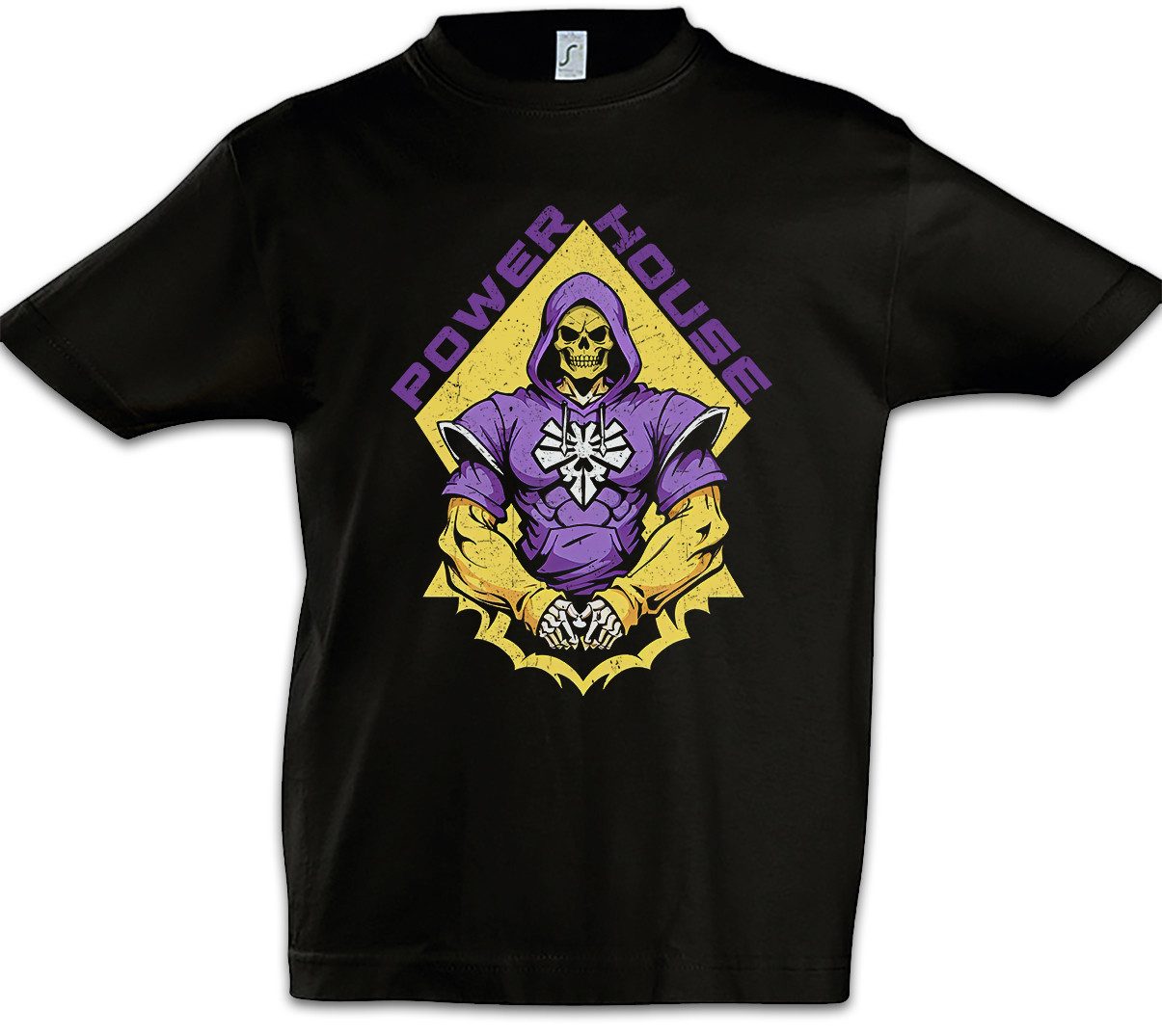 Print-Shirt Universe Powerhouse Kinder T-Shirt He Comic Retro Skeletor Eighties