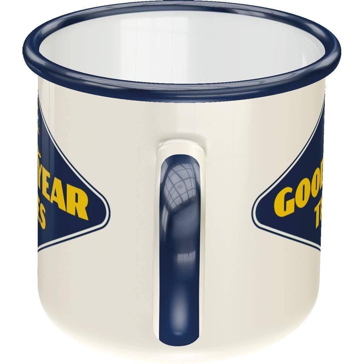Nostalgic-Art Tasse Emaille-Becher - GOOD YEAR - GOOD YEAR Logo White