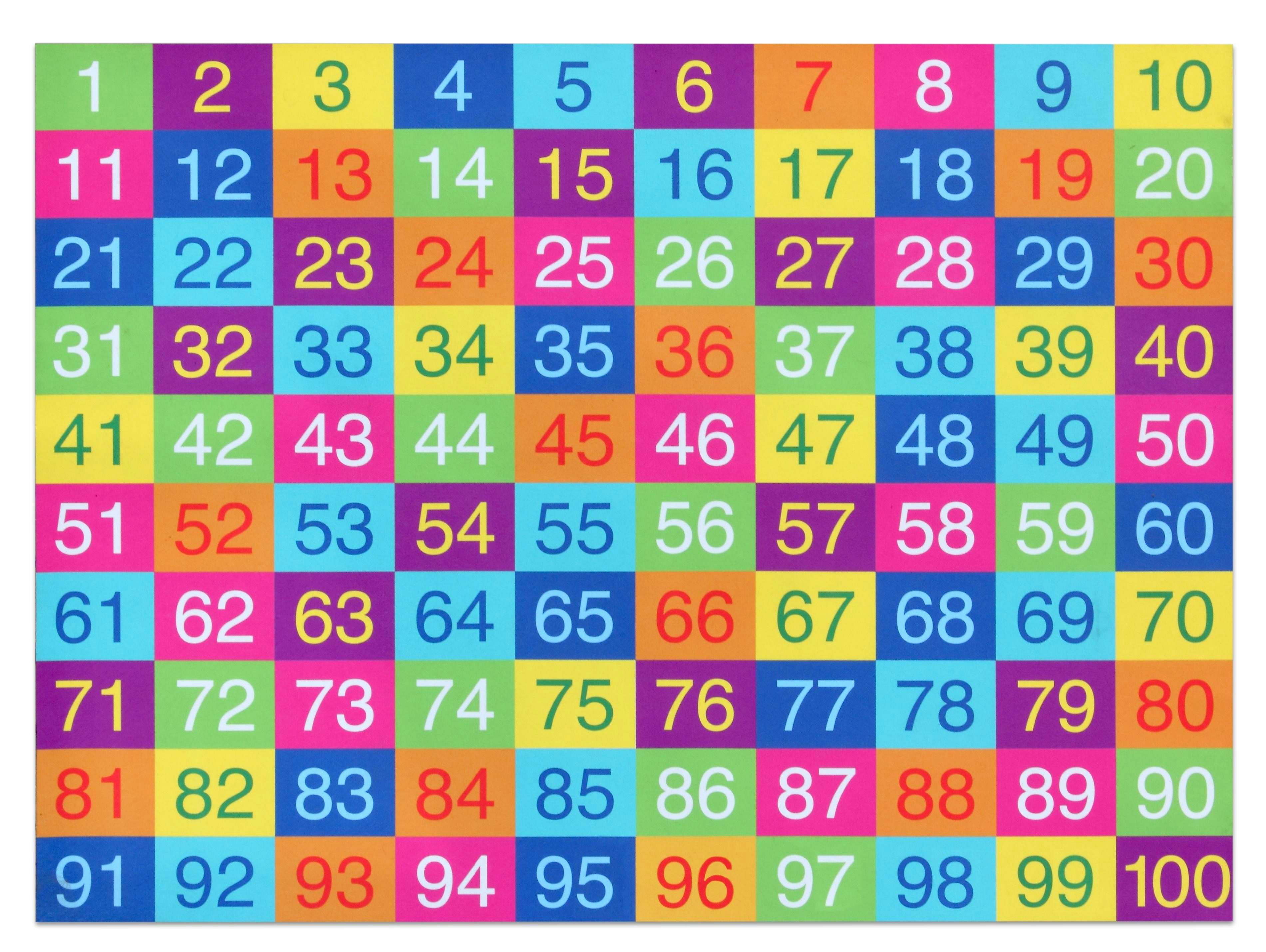 Betzold Lernspielzeug Farbenfroher Hunderter-Teppich