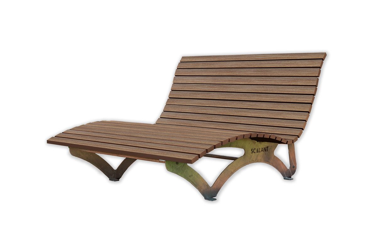 Scalant Gartenliege Waldsofa Classic, Latten aus WPC