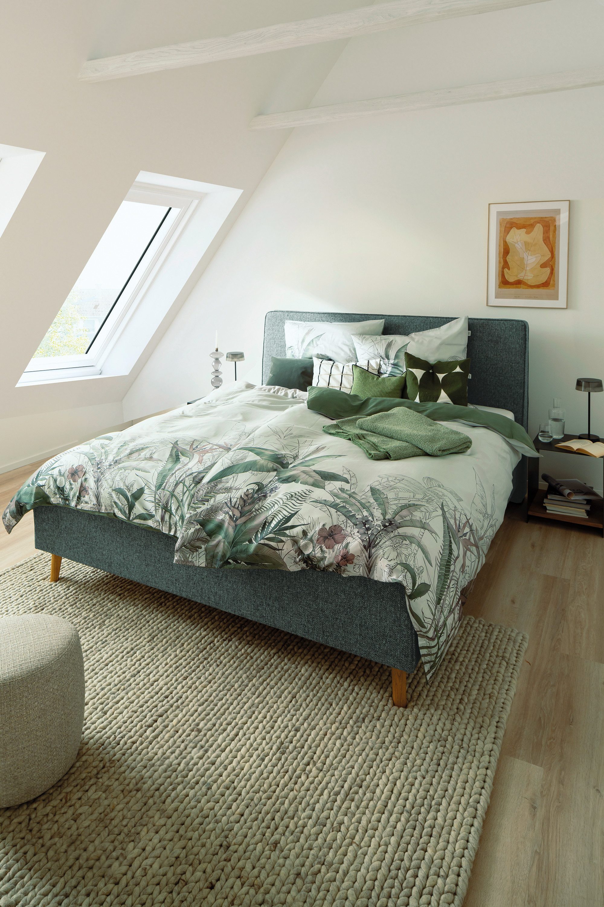 SCHÖNER WOHNEN-Kollektion Wendebettwäsche Tropical, Satin, aus 100% Baumwolle