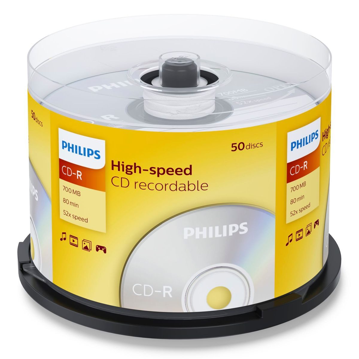 Philips CD-Rohling 1x50 CD-R 80Min 700MB 52x SP