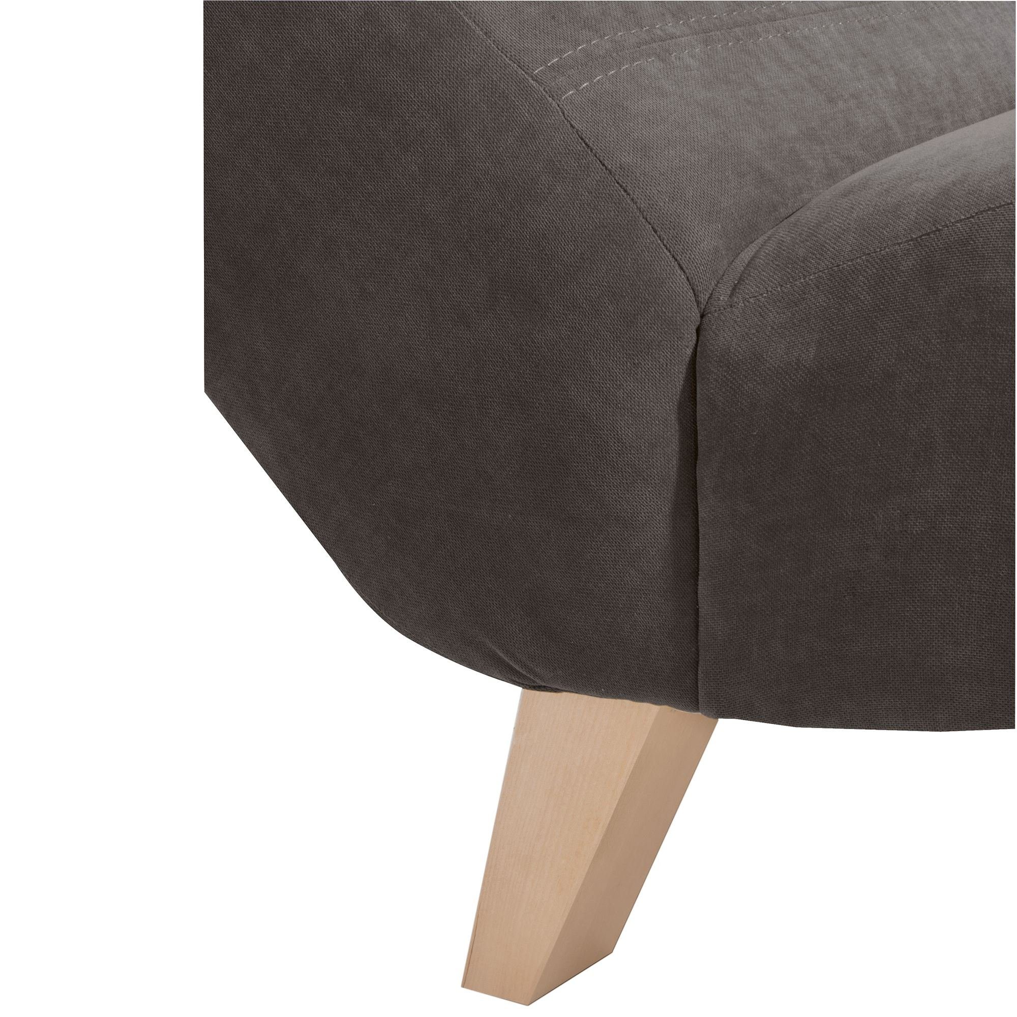 verarbeitet,bequemer 58 Kessel aufm Bezug Buche Liege Kate hochwertig Veloursstoff Sitz Sofa Kunstst, Versand Kostenlosem Teile, Sparpreis inkl. natur; 1