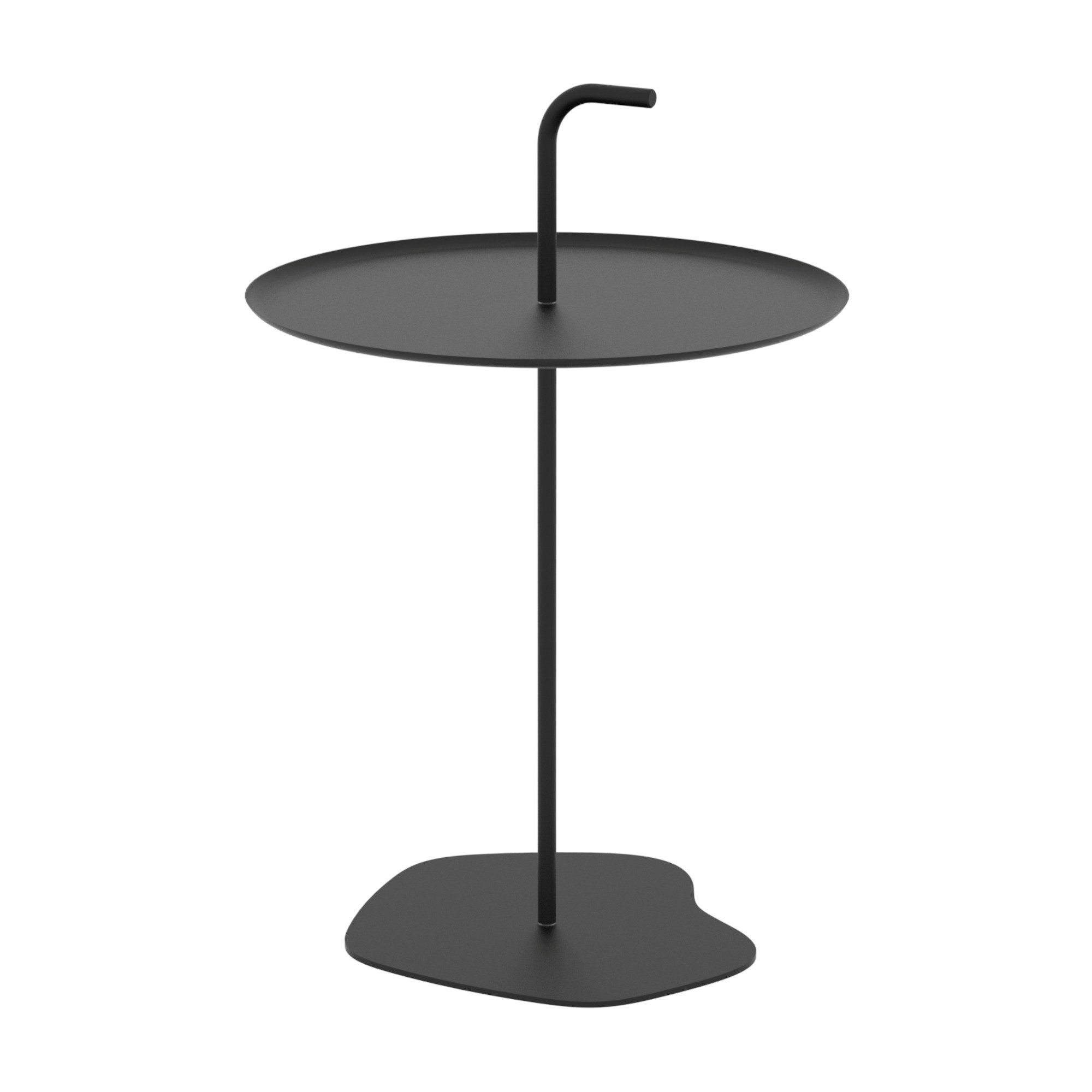 casa.pro Beistelltisch, »Calimera« 57 x Ø38 cm mit Griff rund Stahl Schwarz