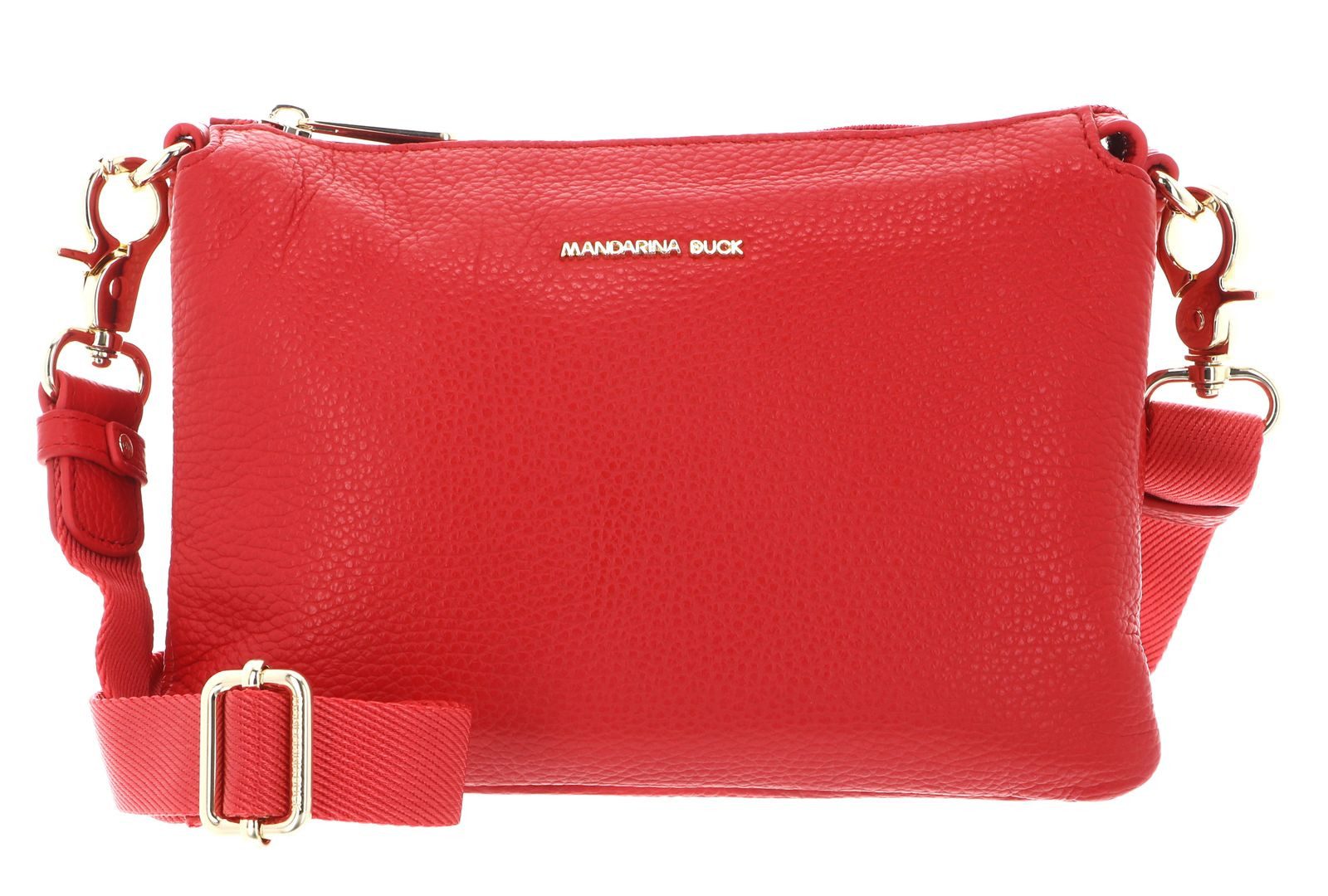 Mandarina Duck Umhängetasche Crossbody Bag, aus echtem Rindsleder