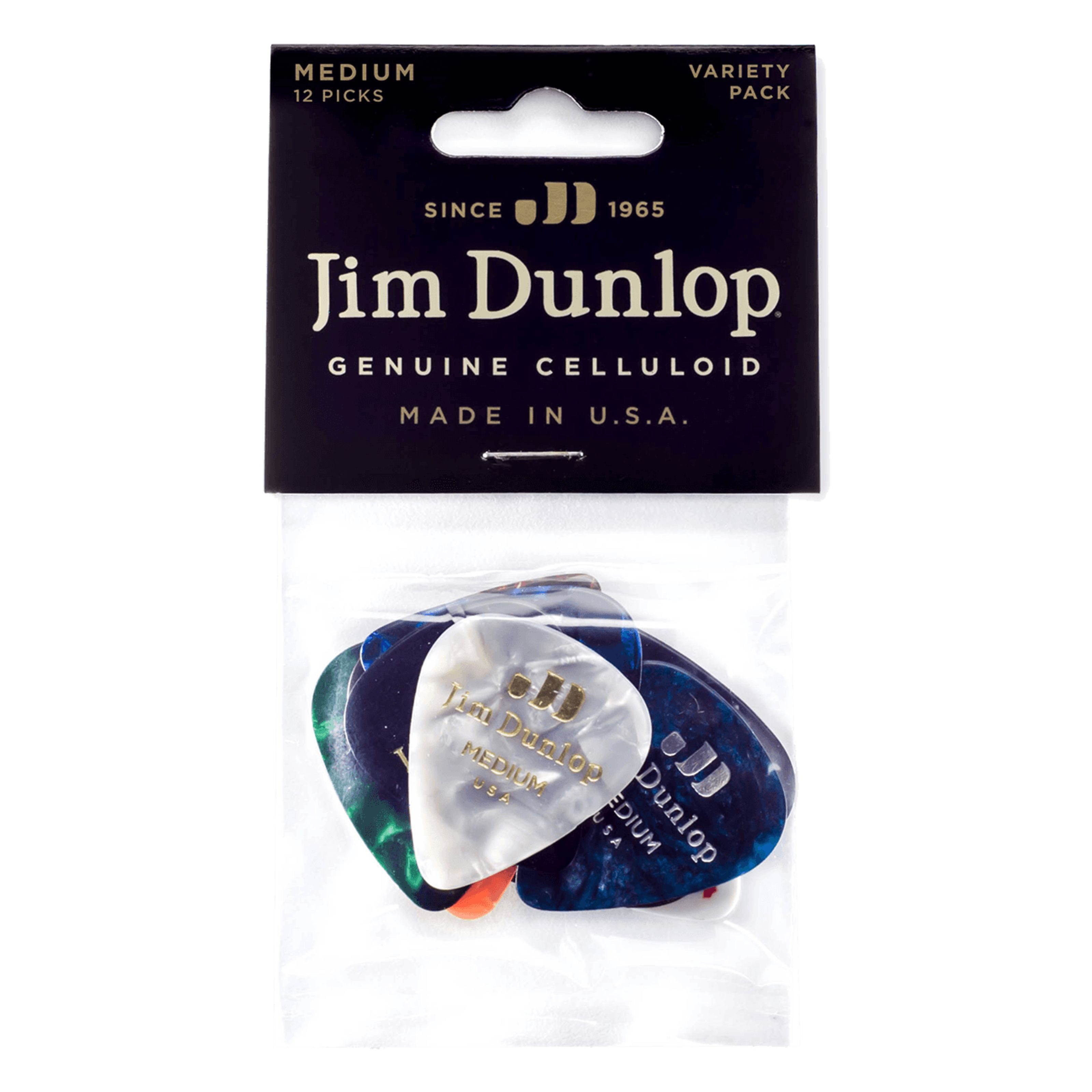 Dunlop Plektrum, PVP 106 Genuine Medium Pick Variety Pack - Plektren Set