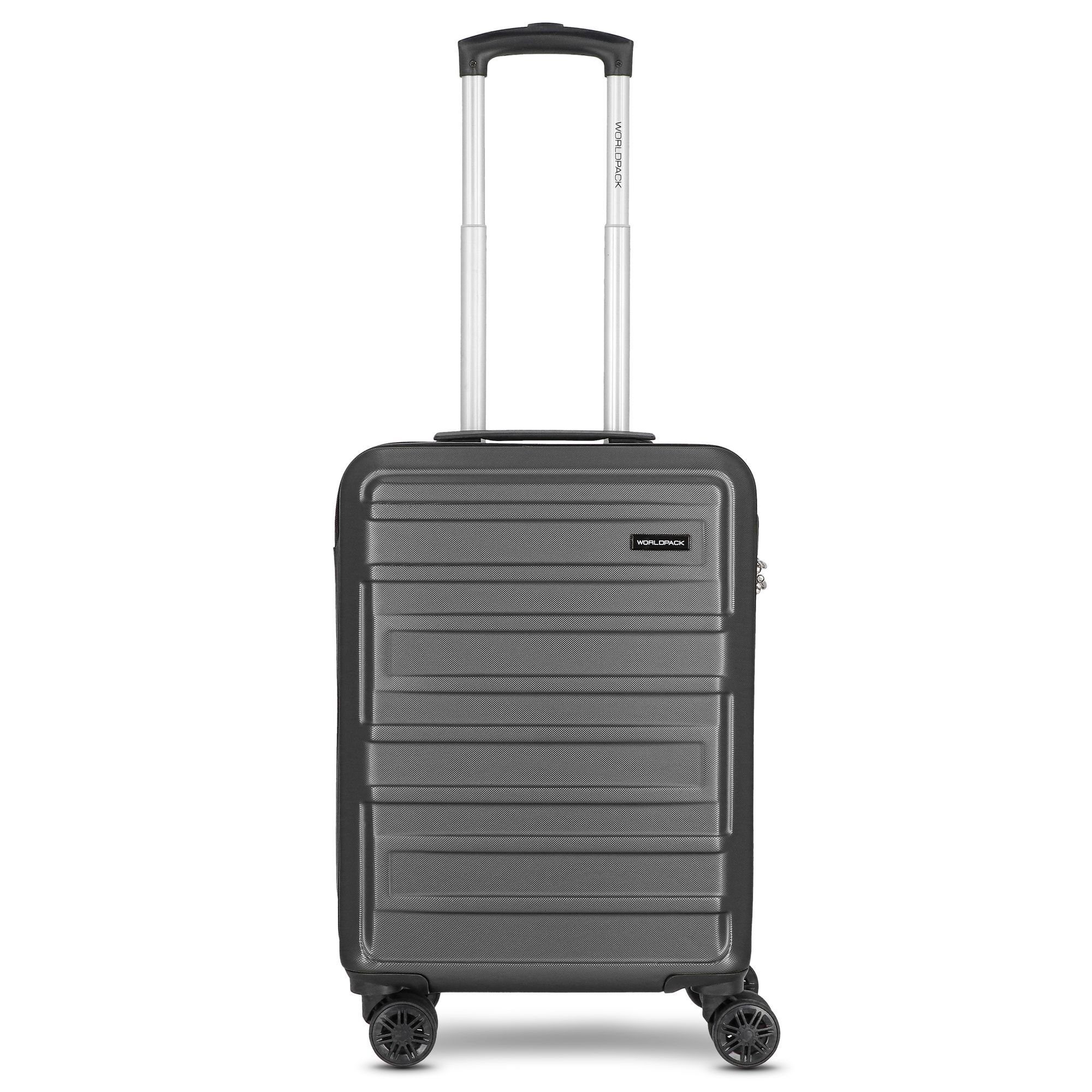 WORLDPACK Handgepäck-Trolley New York 2.0, 4 Rollen, ABS black-metallic | Handgepäck-Koffer