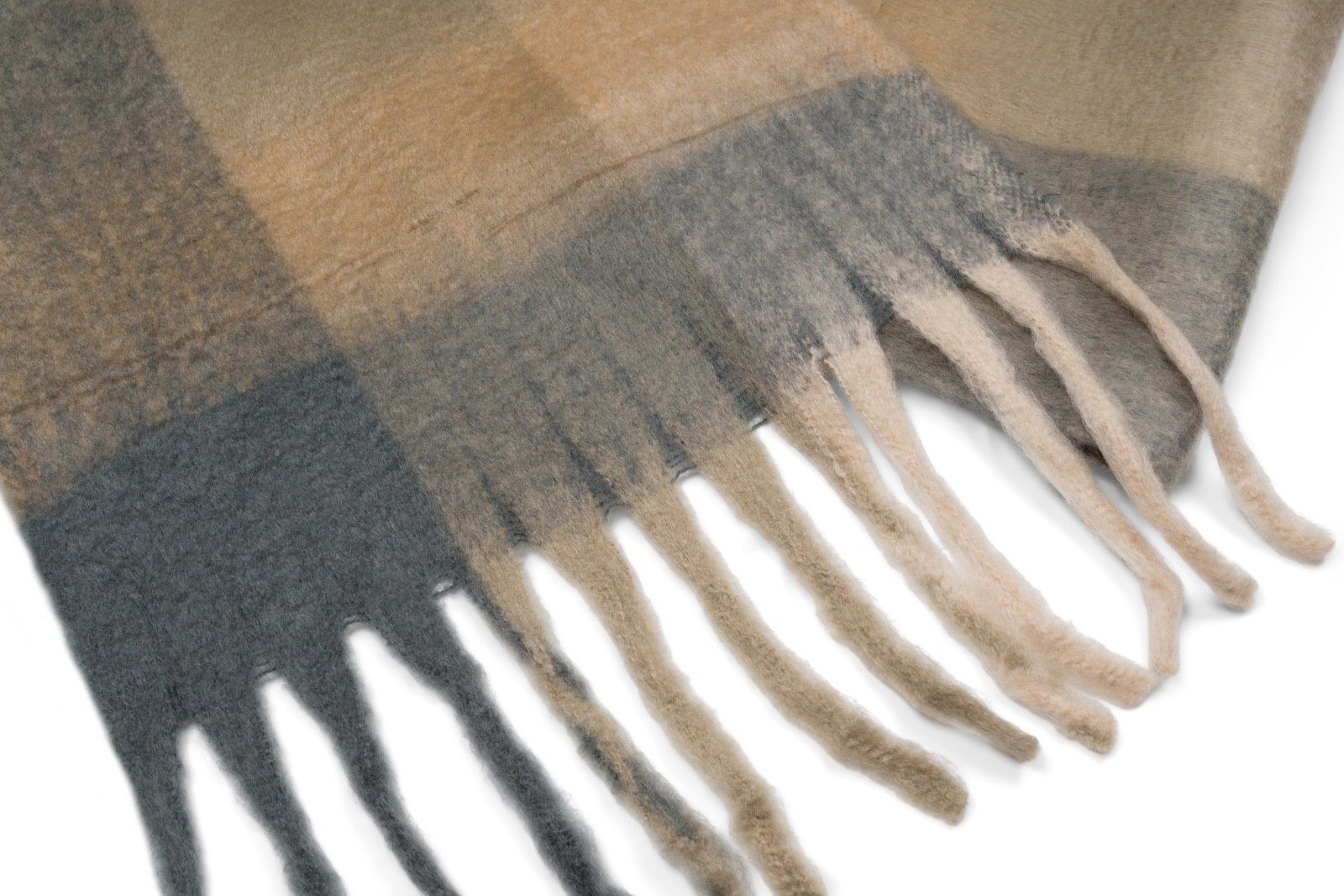 styleBREAKER XXL-Schal Karo Web Strickschal bunt, günstig online kaufen