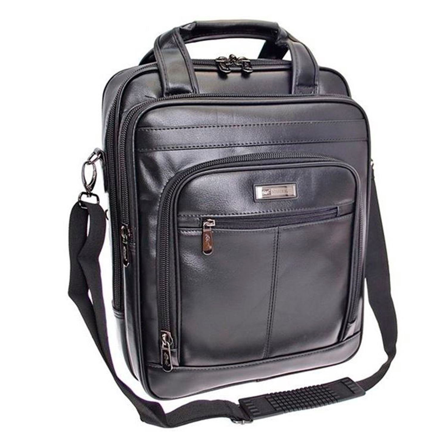 SHG Messenger Bag Arbeitstasche Flugbegleiter Schultertasche Messenger Bag, mit Rucksack-Funktion und mit abnehmbaren Umhängeriemen