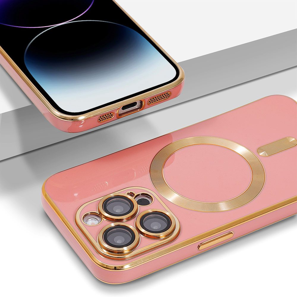 FITSU Handyhülle Case für iPhone 14 Pro Handyhülle MagSafe kompatibel mit Kameraschutz 6,12 Zoll, MagSafe kompatible Schutzhülle für iPhone 14 Pro Hülle Handyschale