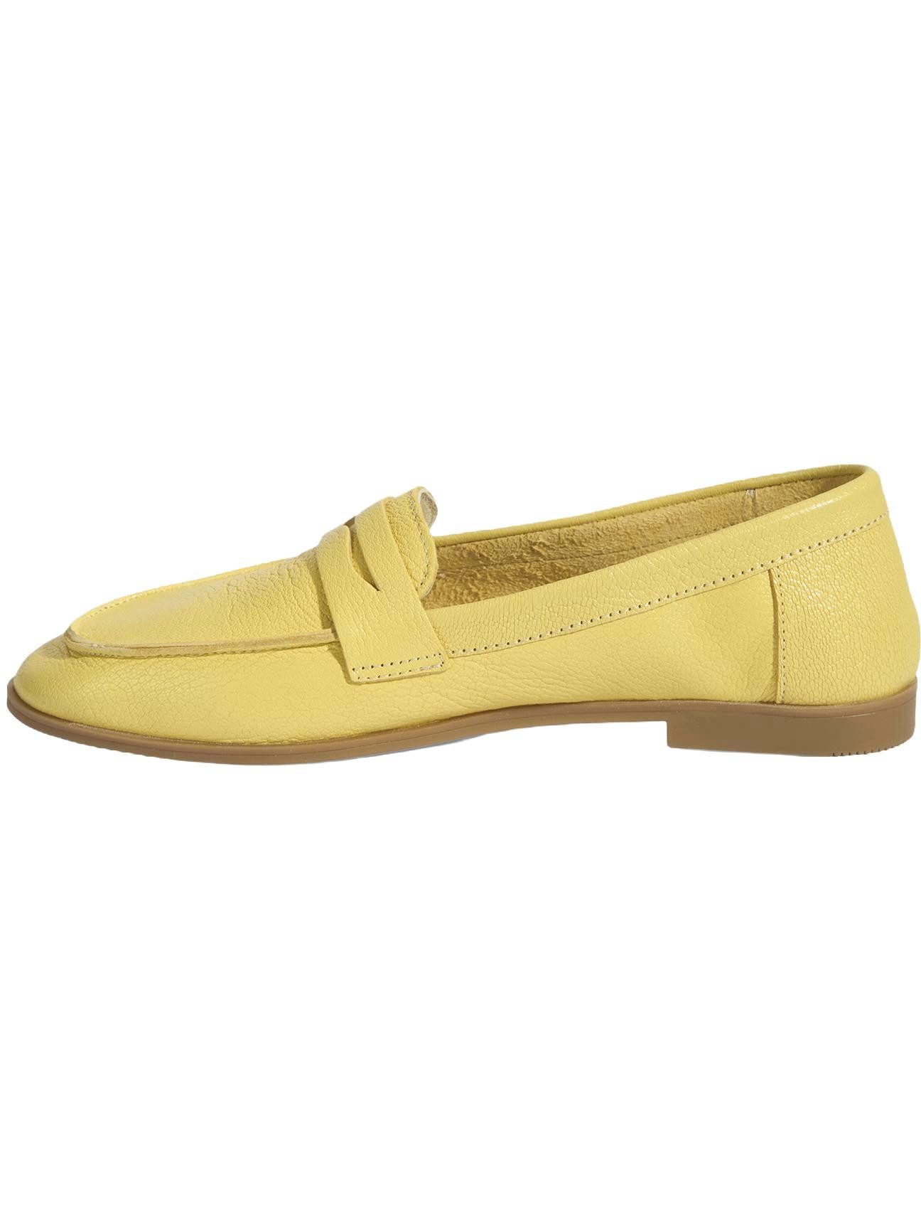 Desa Desa Damen-Lederpantoletten – Flacher Absatz, ohne Verschluss Loafer – Bild 3 von 5