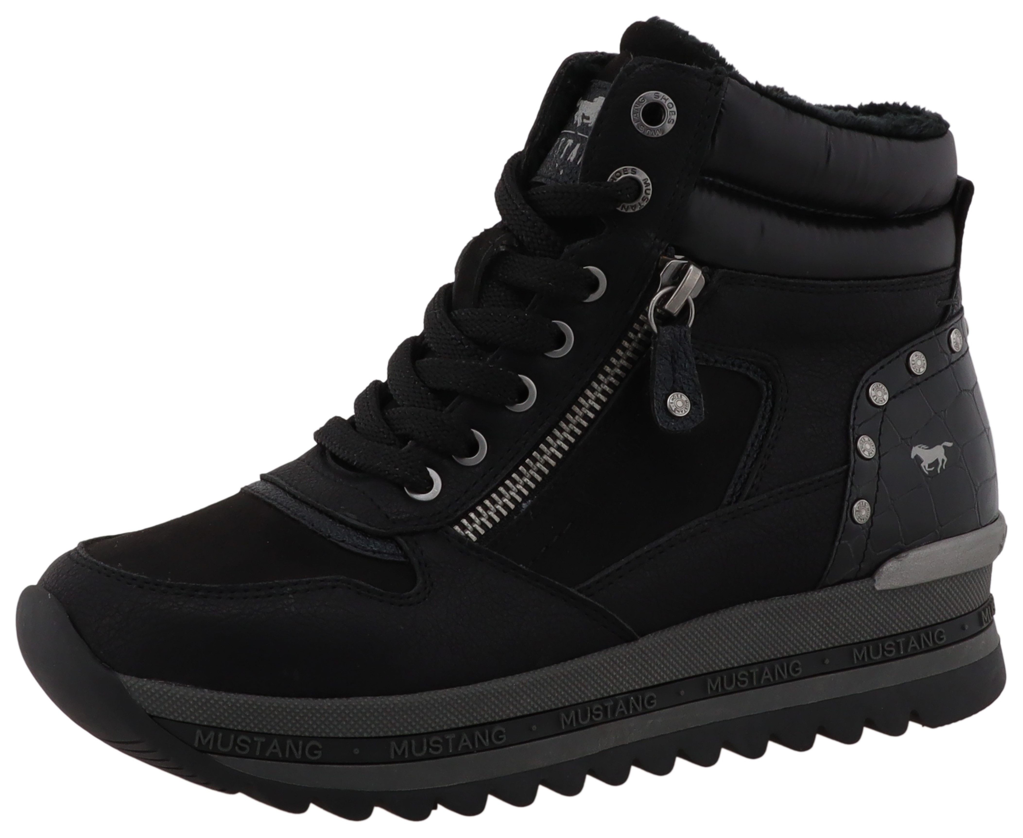 Mustang Shoes Urbana Winterboots Plateausneaker, Winterboots mit Warmfutter