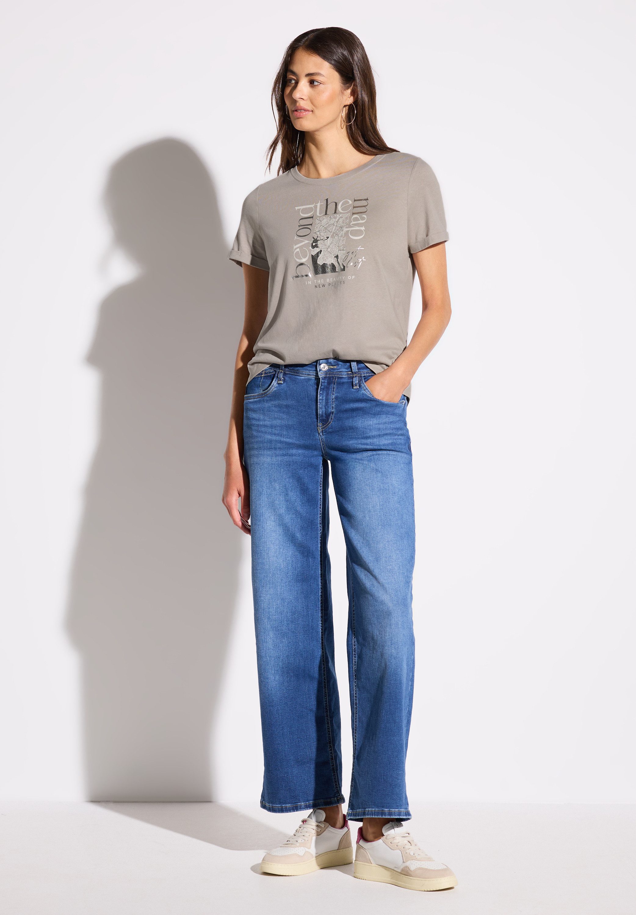 STREET ONE Print-Shirt im soften Baumwoll-Mix