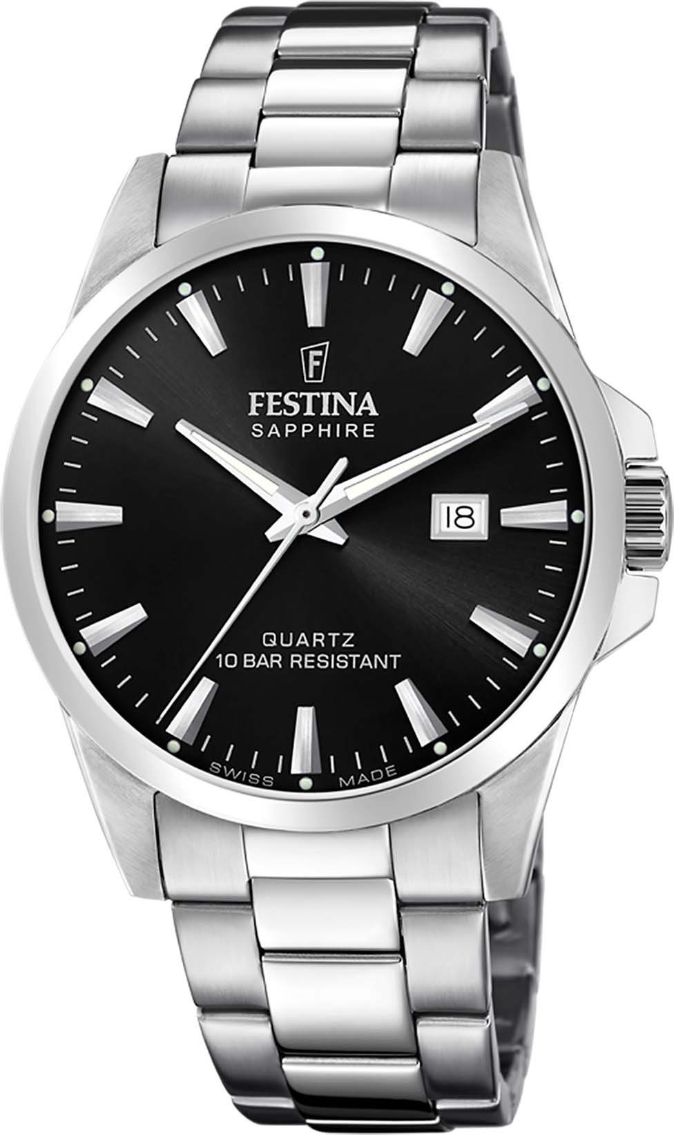 Festina Quarzuhr Swiss Made, F20024/4, Armbanduhr, Herrenuhr, Swiss Made