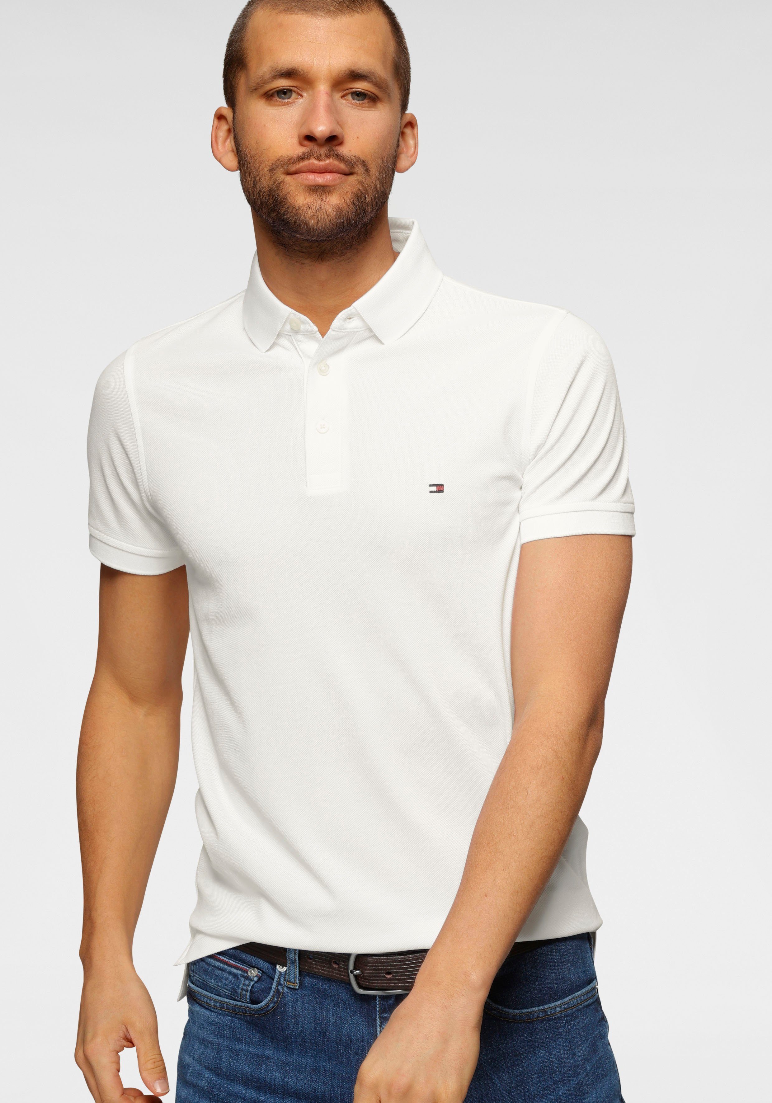 Poloshirt SLIM 1985 POLO Tommy Hilfiger white