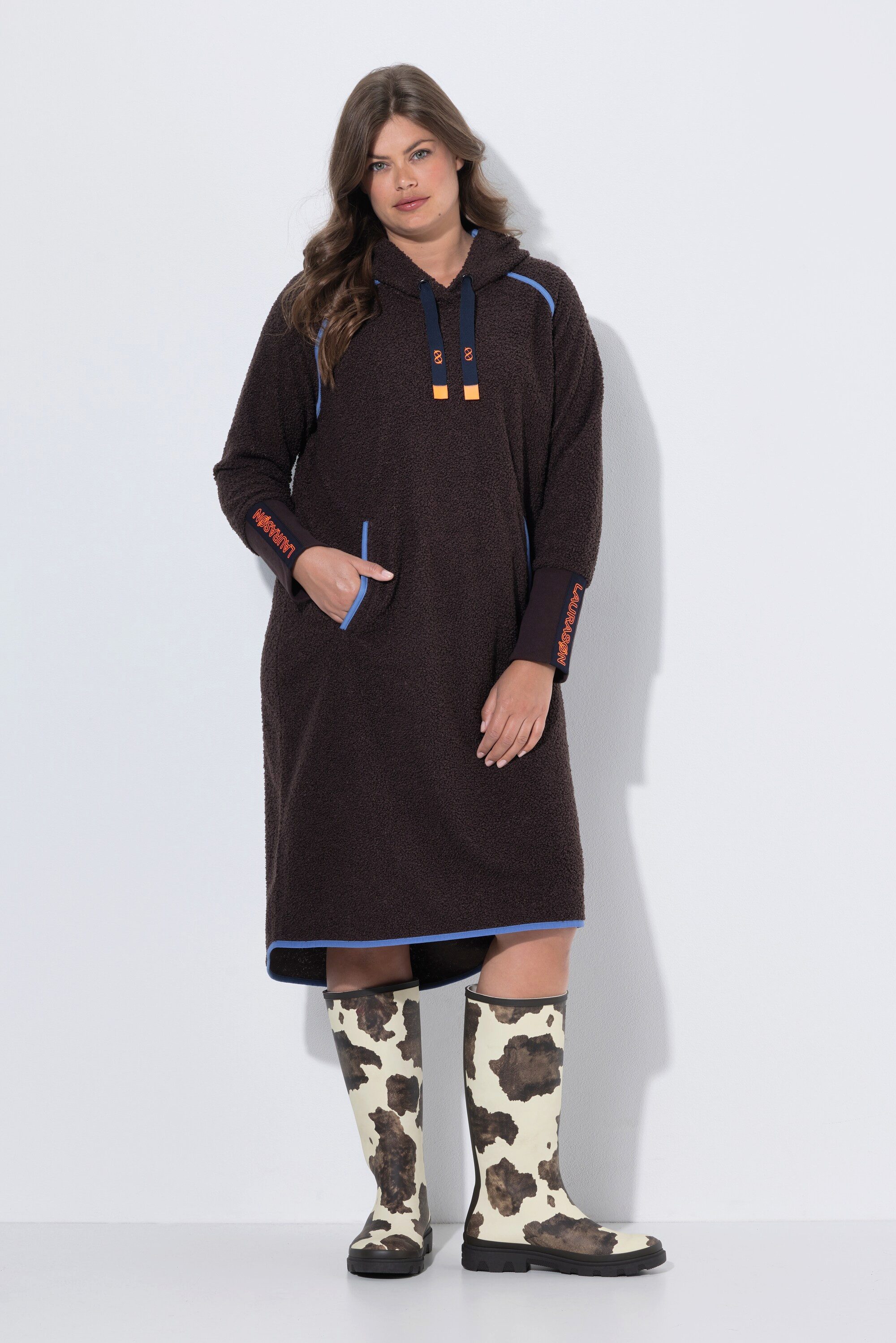 Laurasøn Trachtenkleid Teddy-Kleid Langarm Kapuze