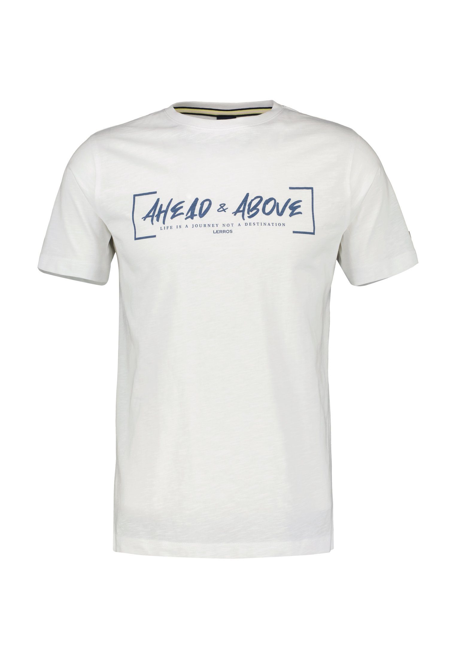 LERROS T-Shirt LERROS T-Shirt mit Print *Ahead & Above* WHITE