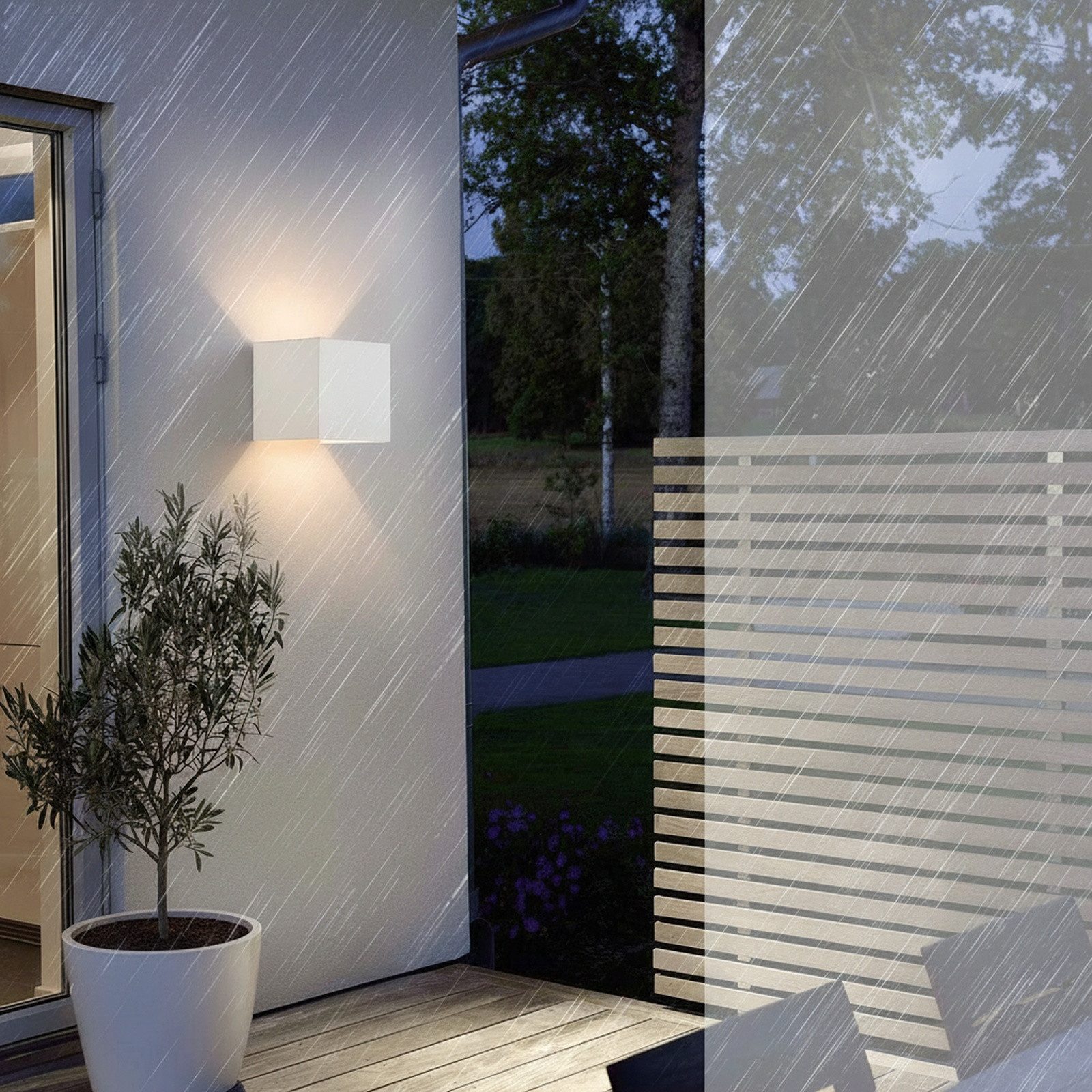 Nettlife LED Wandleuchte innen Modern Up Down Strahl G9, LED fest integriert, Warmweiß, für Flur Schlafzimmer Garten Treppenhaus Terrasse