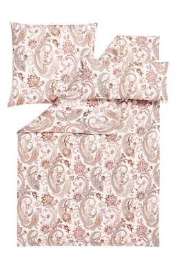 Bettwäsche Estella Schweizer Premium Satin Bettwäsche 135x200 Soley Paisley beige, Estella, Satin, 2 teilig