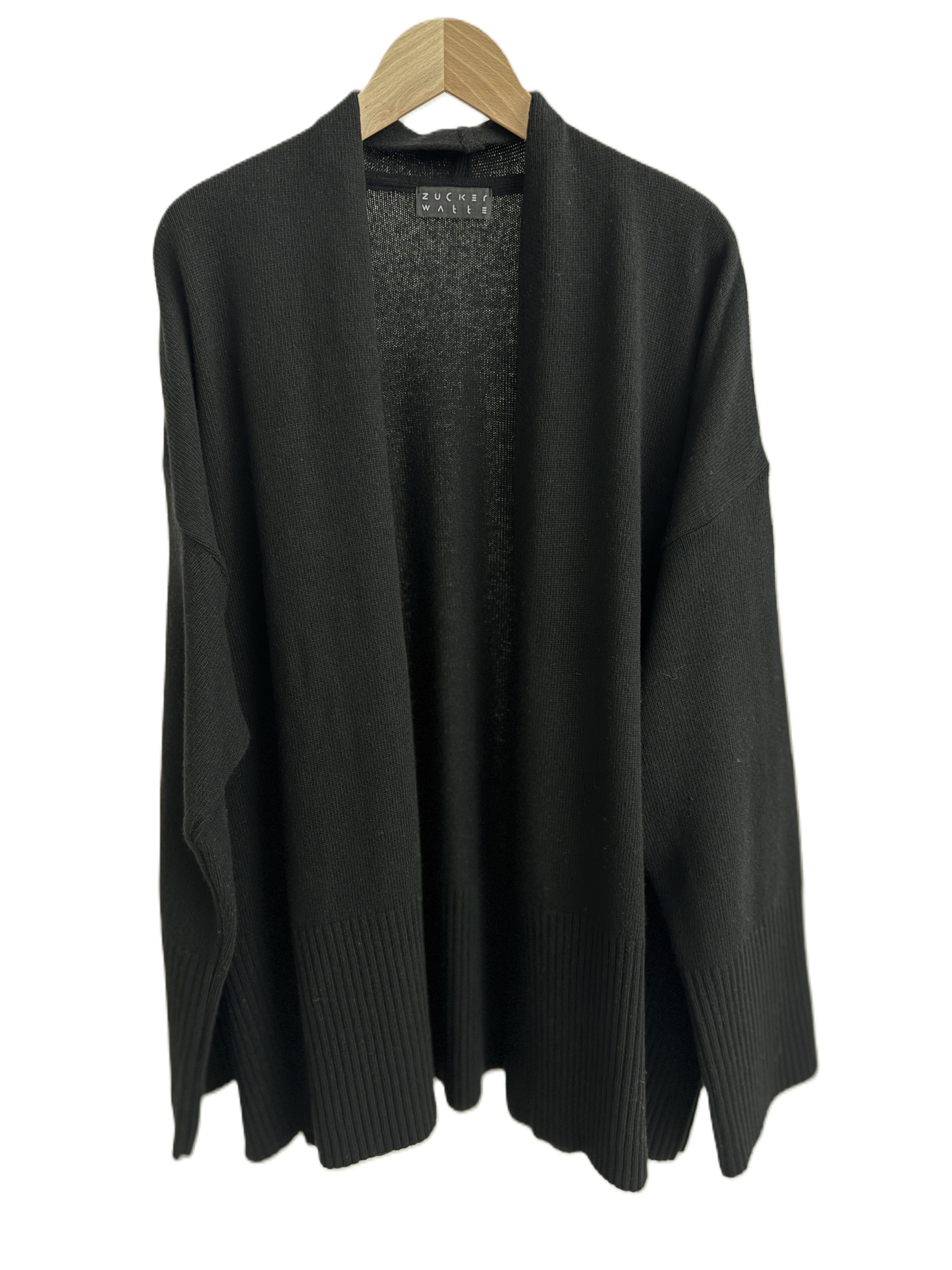 Zuckerwatte Strickjacke Rippstrickdetails, aus weicher Merino günstig online kaufen