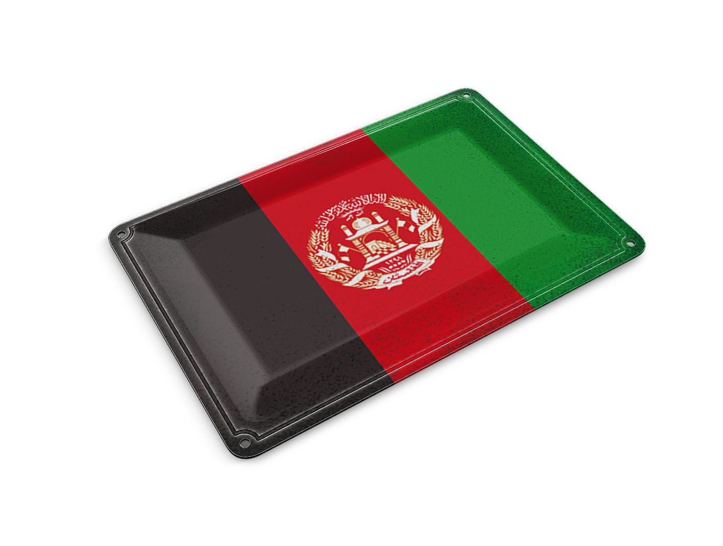 Femer GmbH Postkarte Flagge Afghanistan 14x10 cm Afghanistan Vintage, unfrankiert