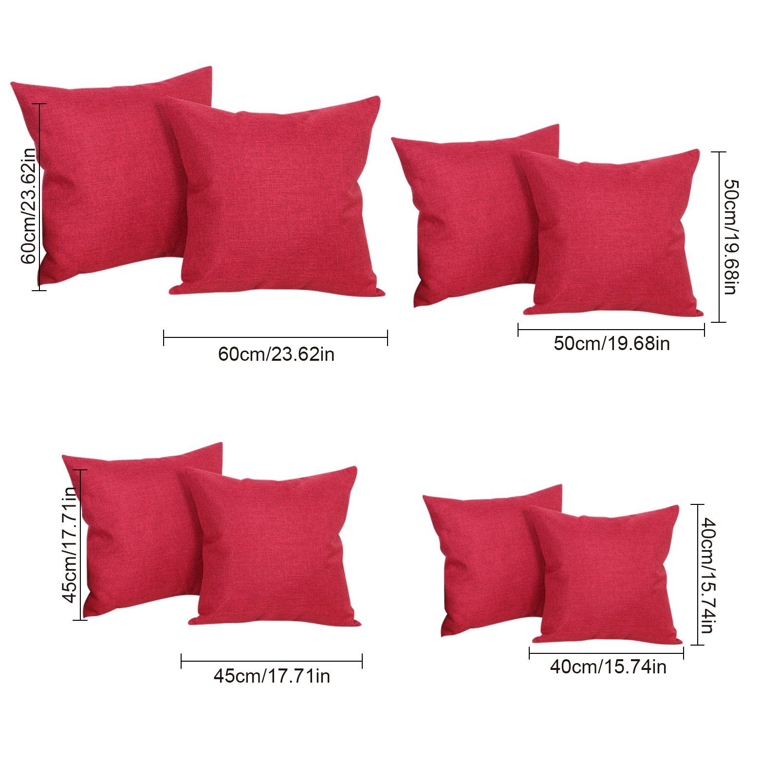 OKWISH Kissenbezüge 2er Dekokissen Bezug Set günstig online kaufen