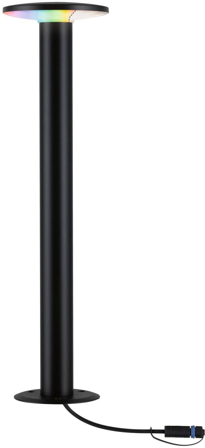 Paulmann LED Pollerleuchte Outdoor Plug & Shine Plate RGBW IP44, Farbwechsel, LED fest integriert, Tageslichtweiß, ZigBee, IP44 RGBW